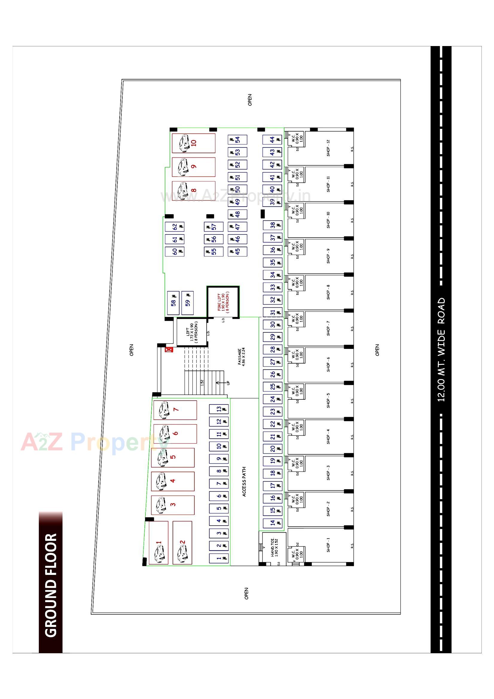 Layout of real estate project Shree Ambe Villa located at Rajkot, Rajkot, Gujarat