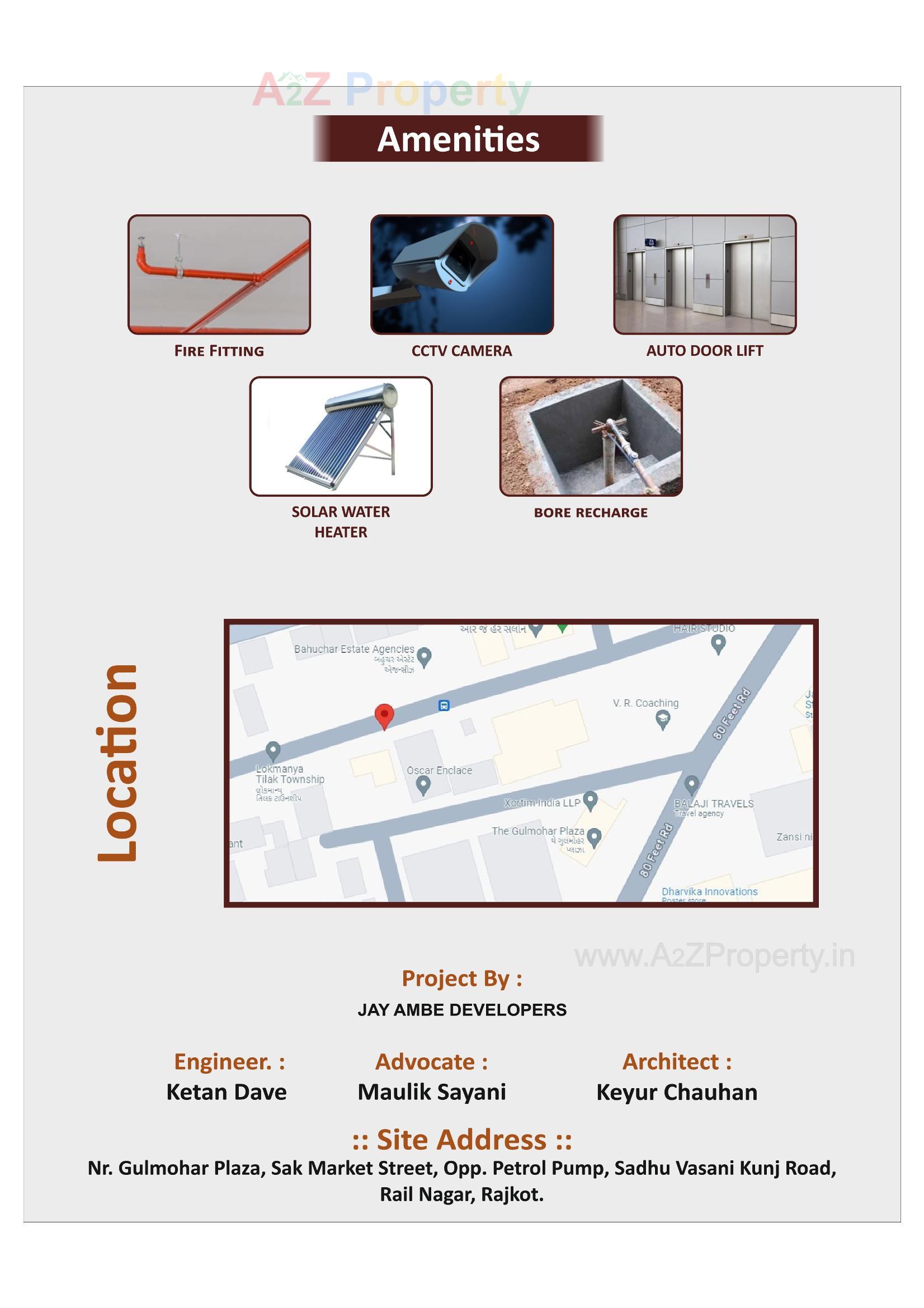 Layout of real estate project Shree Ambe Villa located at Rajkot, Rajkot, Gujarat