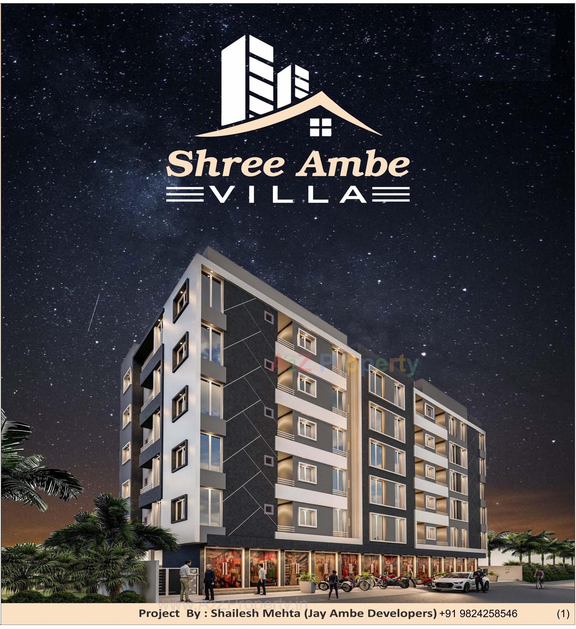 3D Elevation of real estate project Shree Ambe Villa located at Rajkot, Rajkot, Gujarat