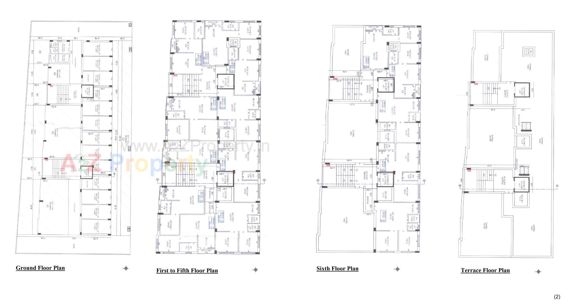 Layout of real estate project Shree Ambe Villa located at Rajkot, Rajkot, Gujarat