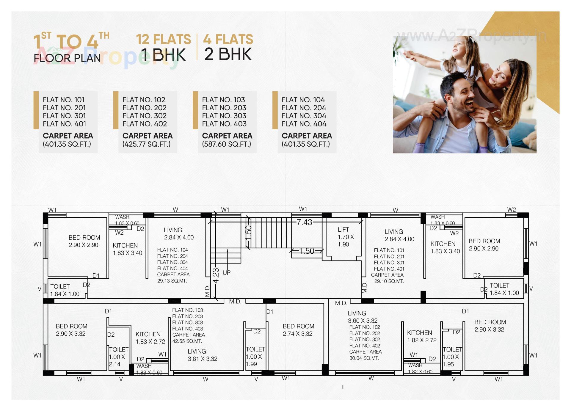 Layout of real estate project Shree Amrut Hari Complex located at Rajkot, Rajkot, Gujarat