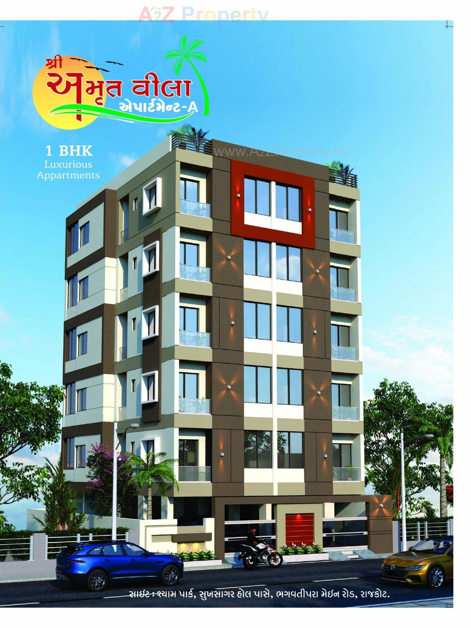 3D Elevation of real estate project Shree Amrut Villa Apartment located at Rajkot, Rajkot, Gujarat