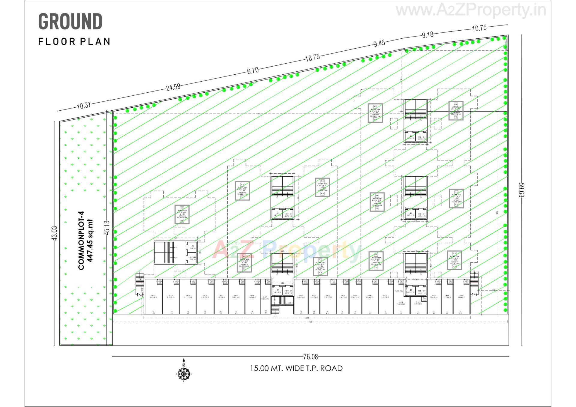 Layout of real estate project Shree Bileshwar Heights located at Vavdi, Rajkot, Gujarat