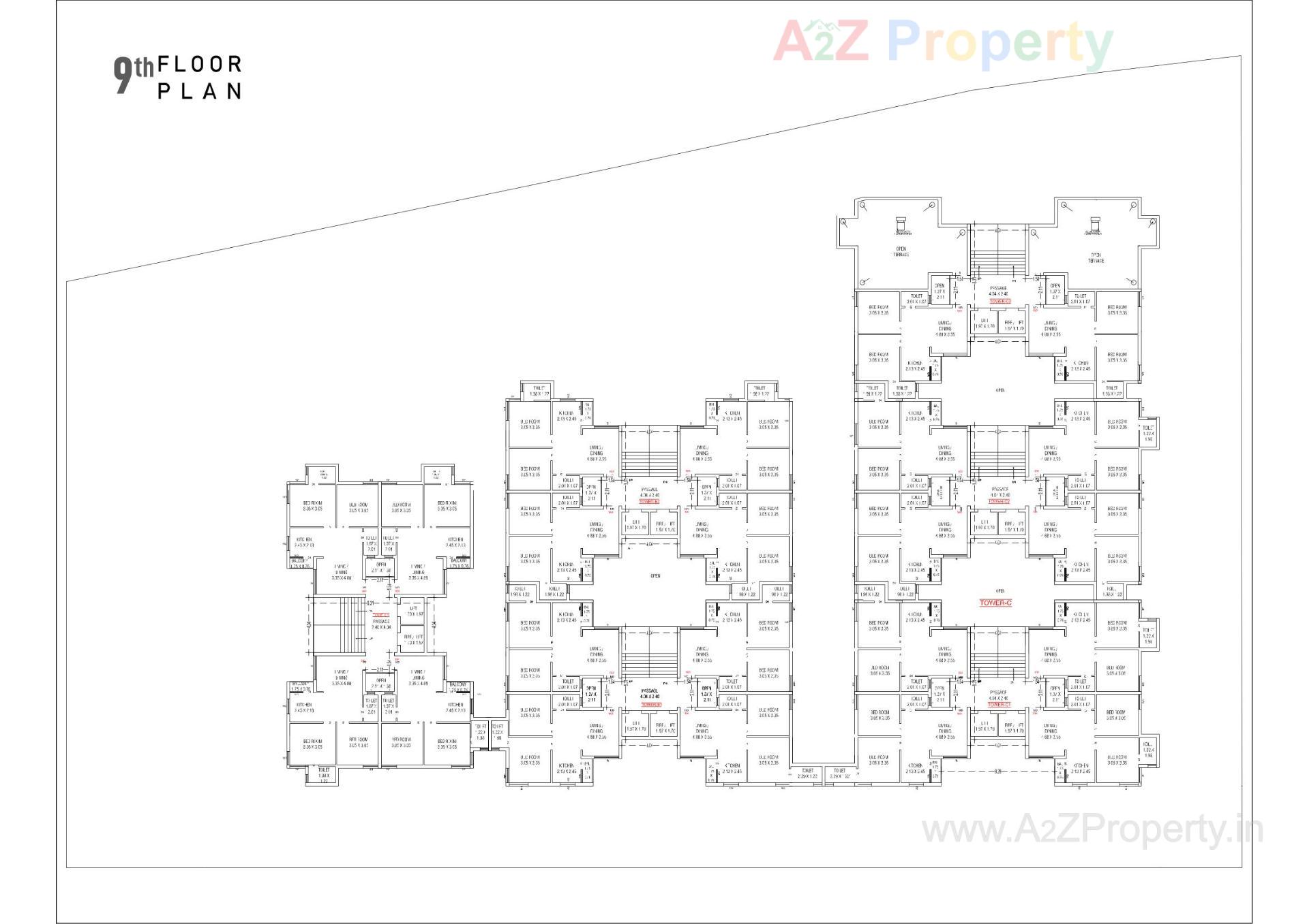 Layout of real estate project Shree Bileshwar Heights located at Vavdi, Rajkot, Gujarat