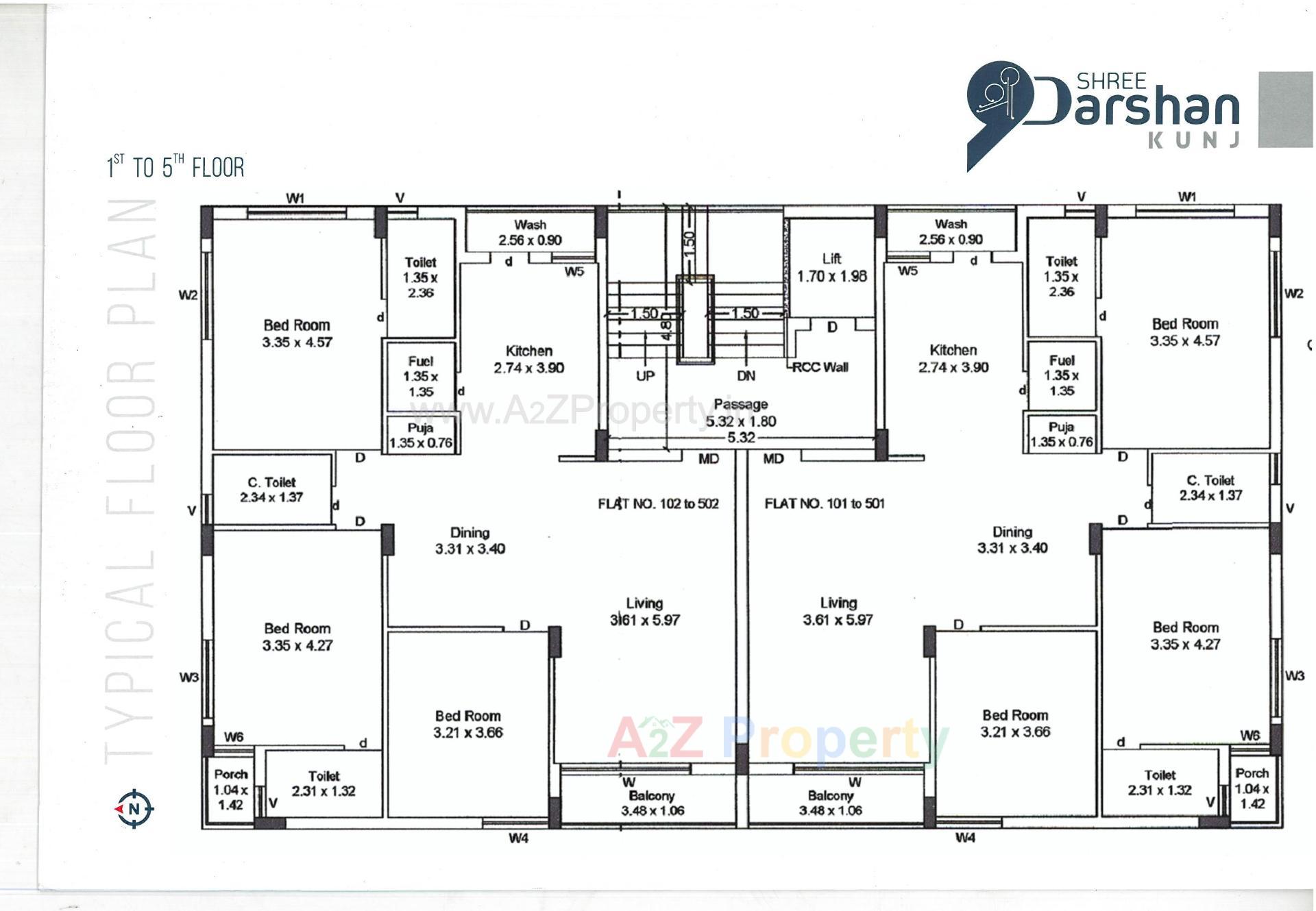 Layout of real estate project Shree Darshan Kunj located at Mavdi, Rajkot, Gujarat