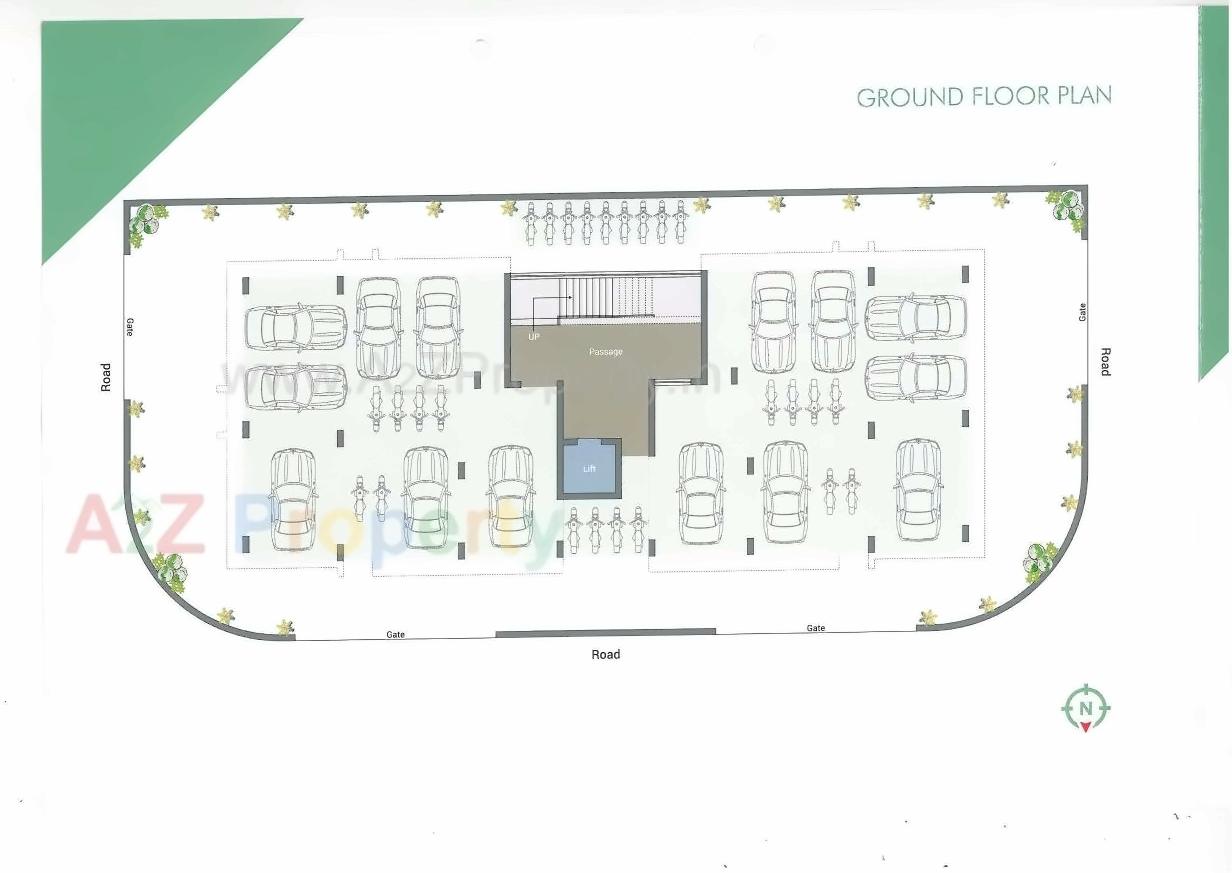 Layout of real estate project Shree Darshan Sky located at Mavdi, Rajkot, Gujarat
