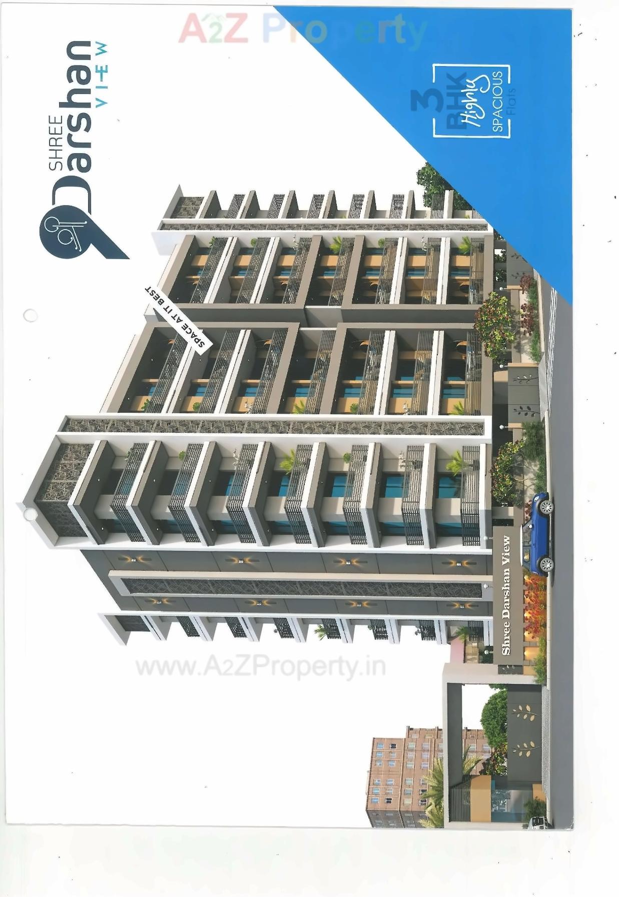3D Elevation of real estate project Shree Darshan View located at Mavdi, Rajkot, Gujarat
