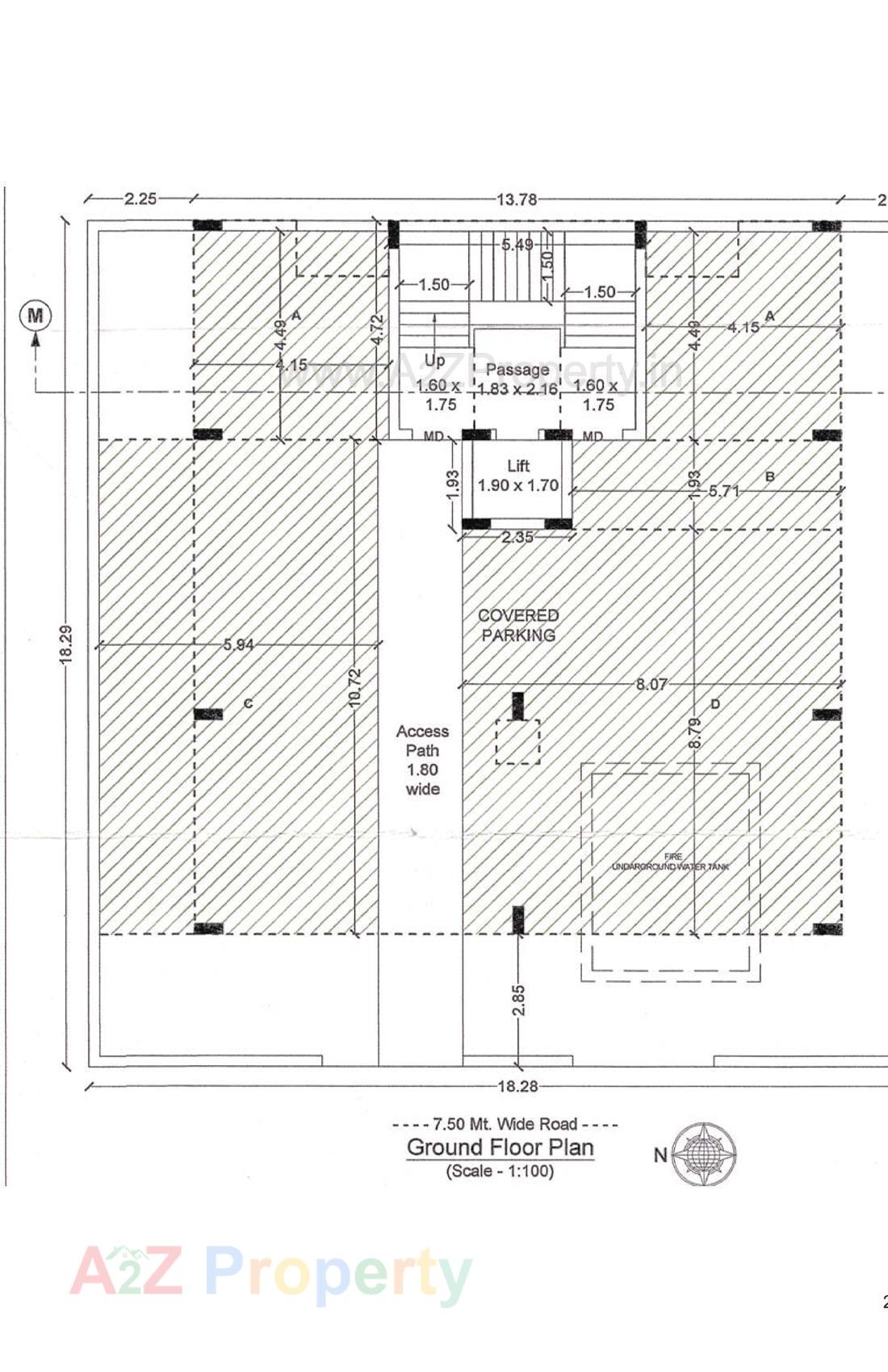 Layout of real estate project Shree Darshan Villa located at Mavdi, Rajkot, Gujarat