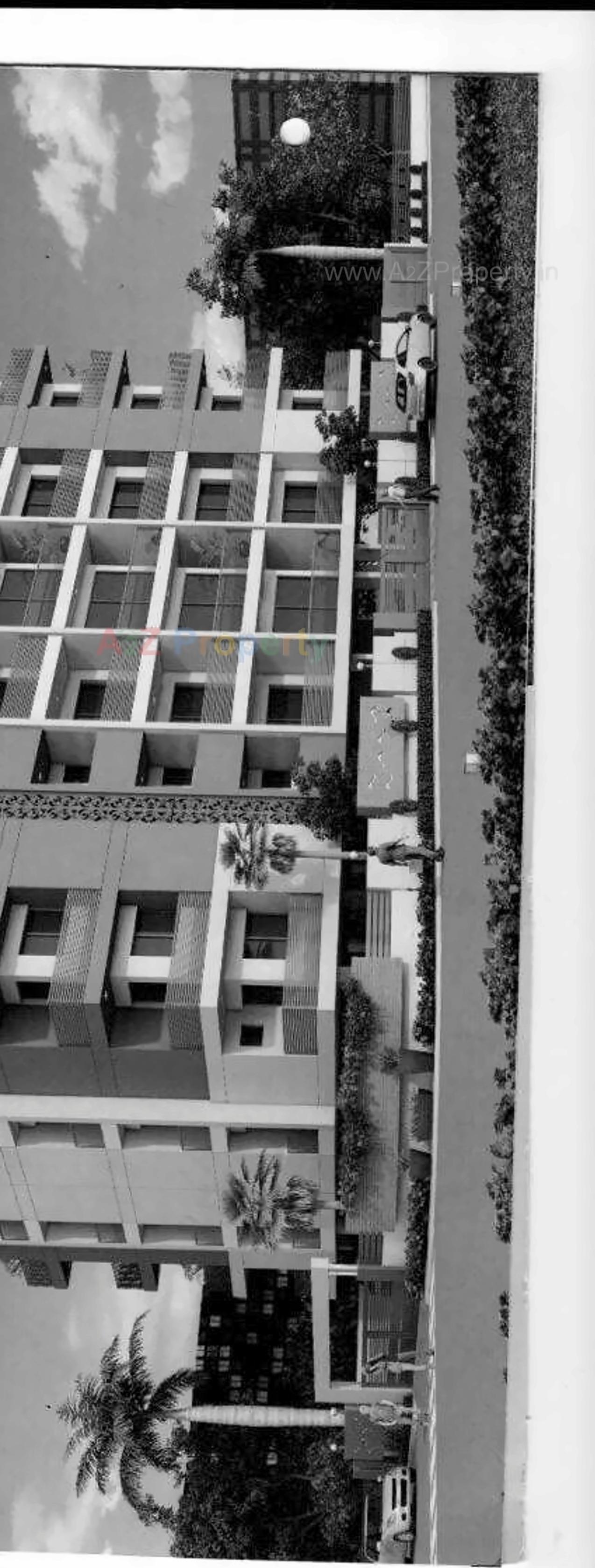 3D Elevation of real estate project Shree Darshan located at Mavdi, Rajkot, Gujarat