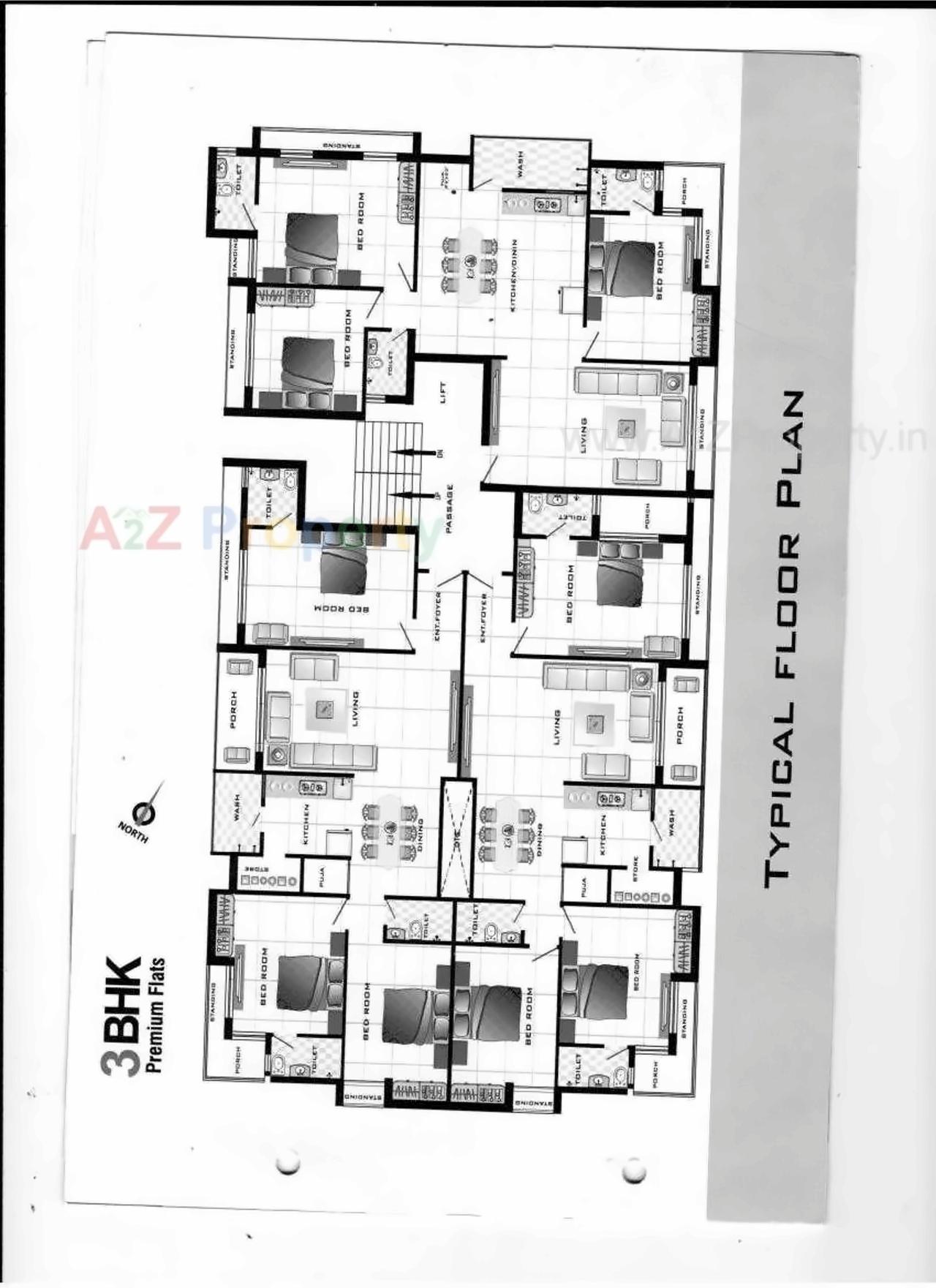 Layout of real estate project Shree Darshan located at Mavdi, Rajkot, Gujarat