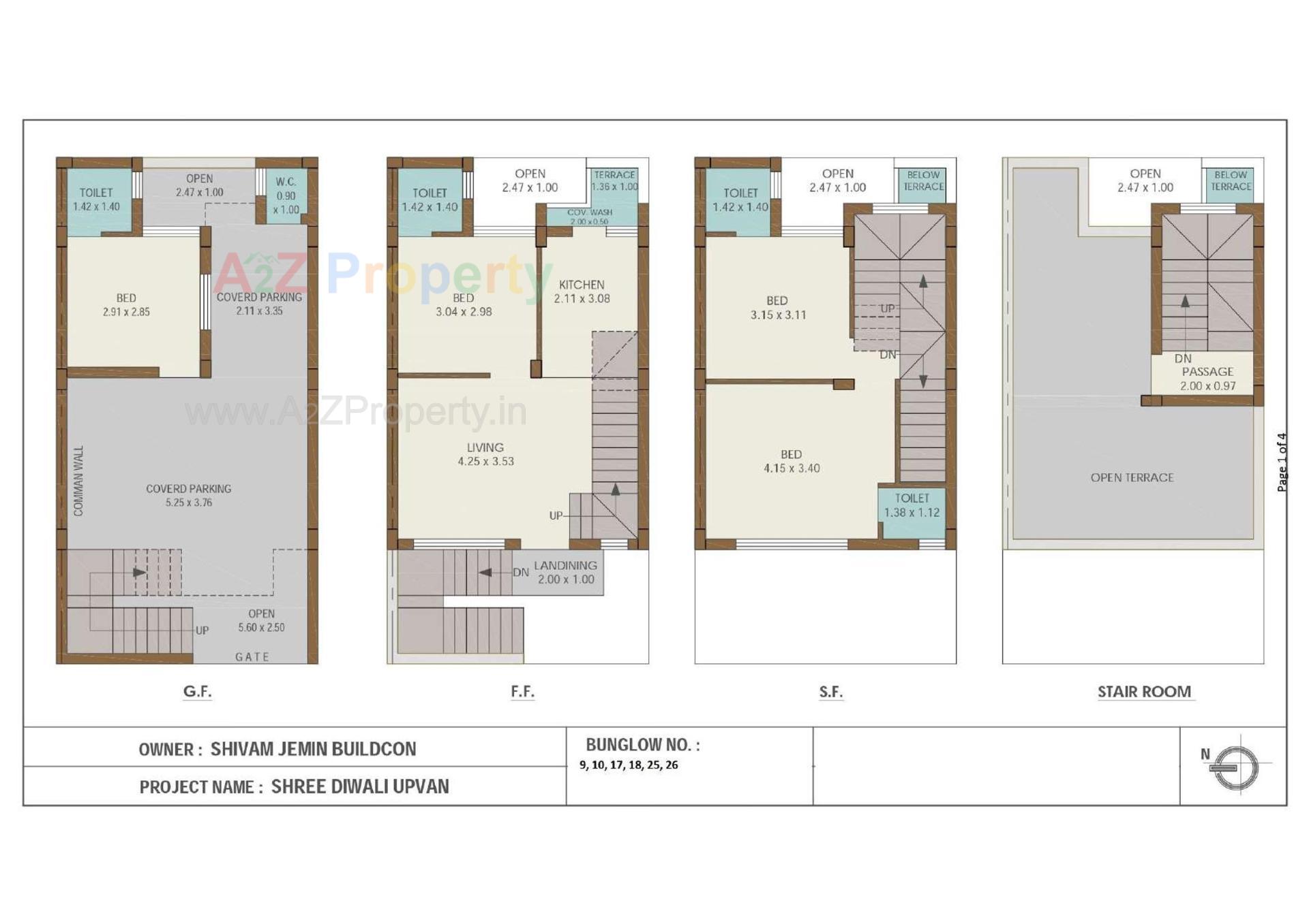 Layout of real estate project Shree Diwali Upvan located at Mavdi, Rajkot, Gujarat