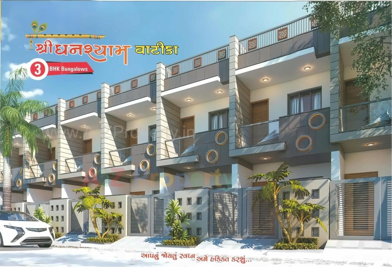 3D Elevation of real estate project Shree Ghanshyam Vatika located at Rajkot, Rajkot, Gujarat