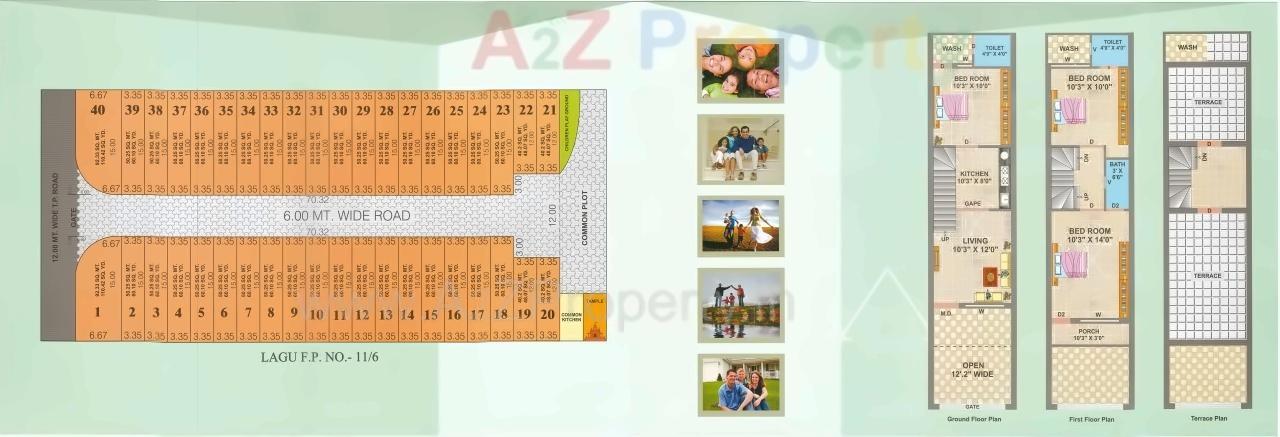 Layout of real estate project Shree Ghanshyam Vatika located at Rajkot, Rajkot, Gujarat