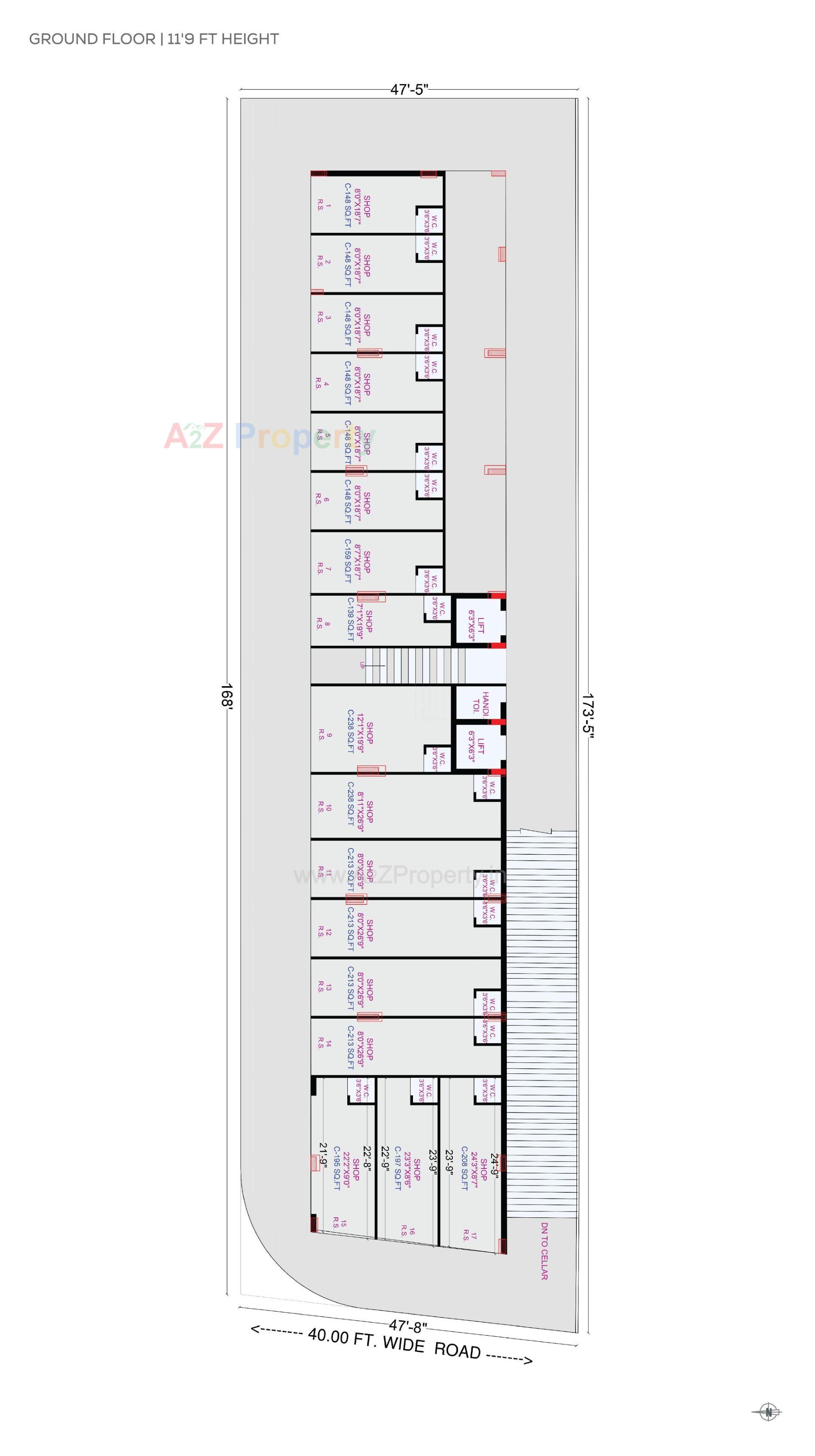 Layout of real estate project Shree Hari Darshan located at Raiya, Rajkot, Gujarat