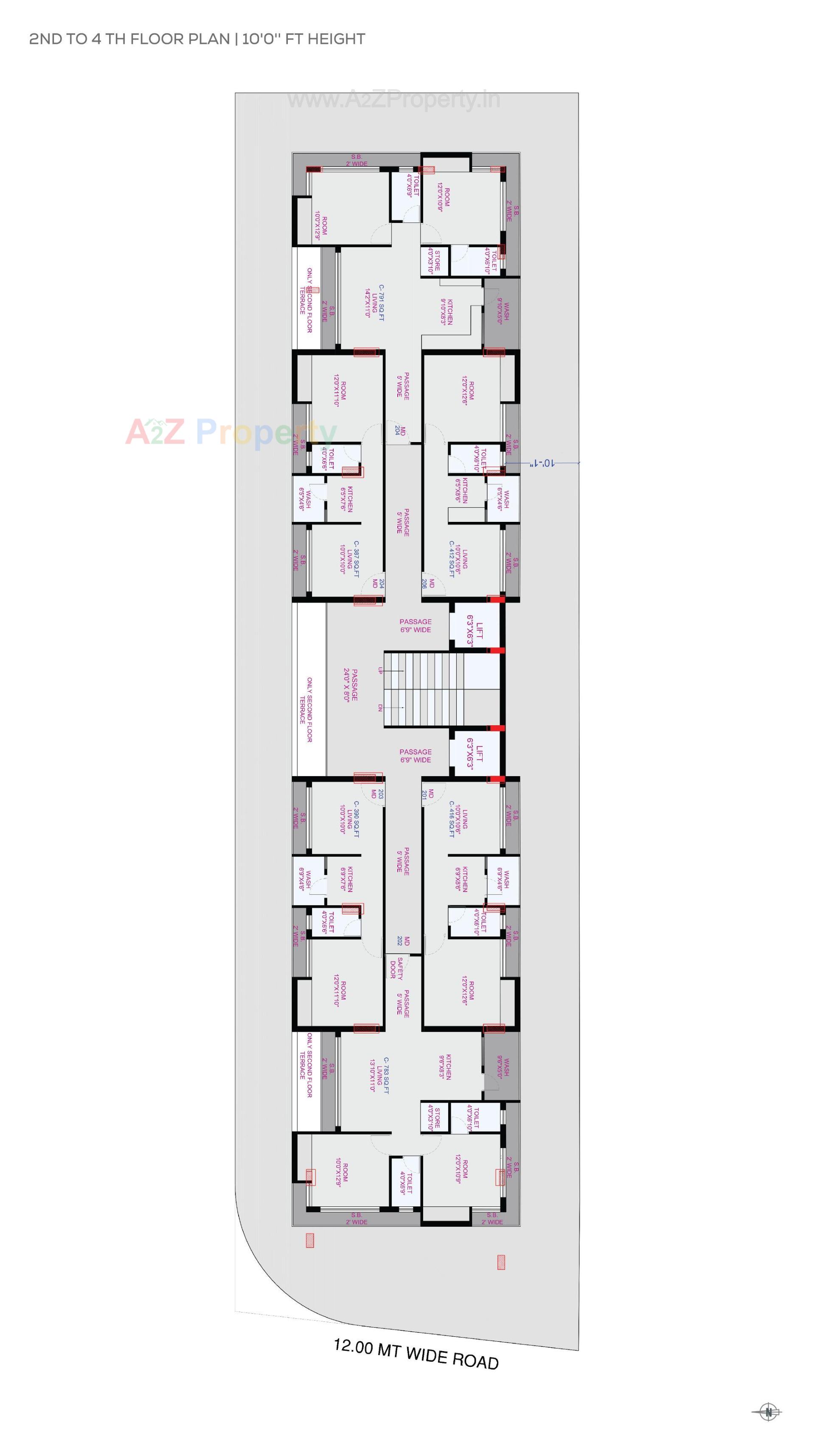 Layout of real estate project Shree Hari Darshan located at Raiya, Rajkot, Gujarat