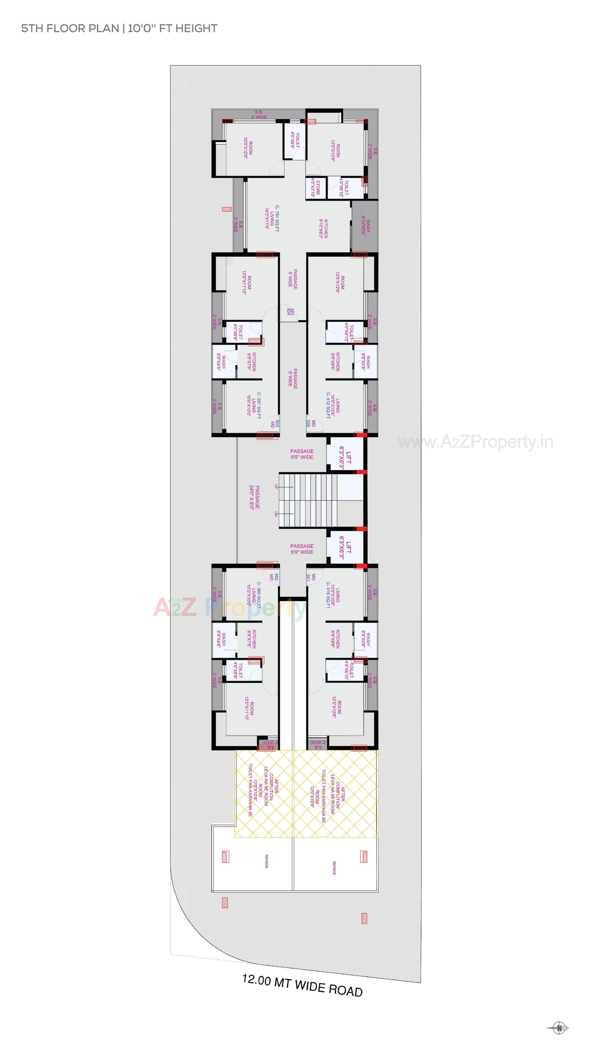 Layout of real estate project Shree Hari Darshan located at Raiya, Rajkot, Gujarat