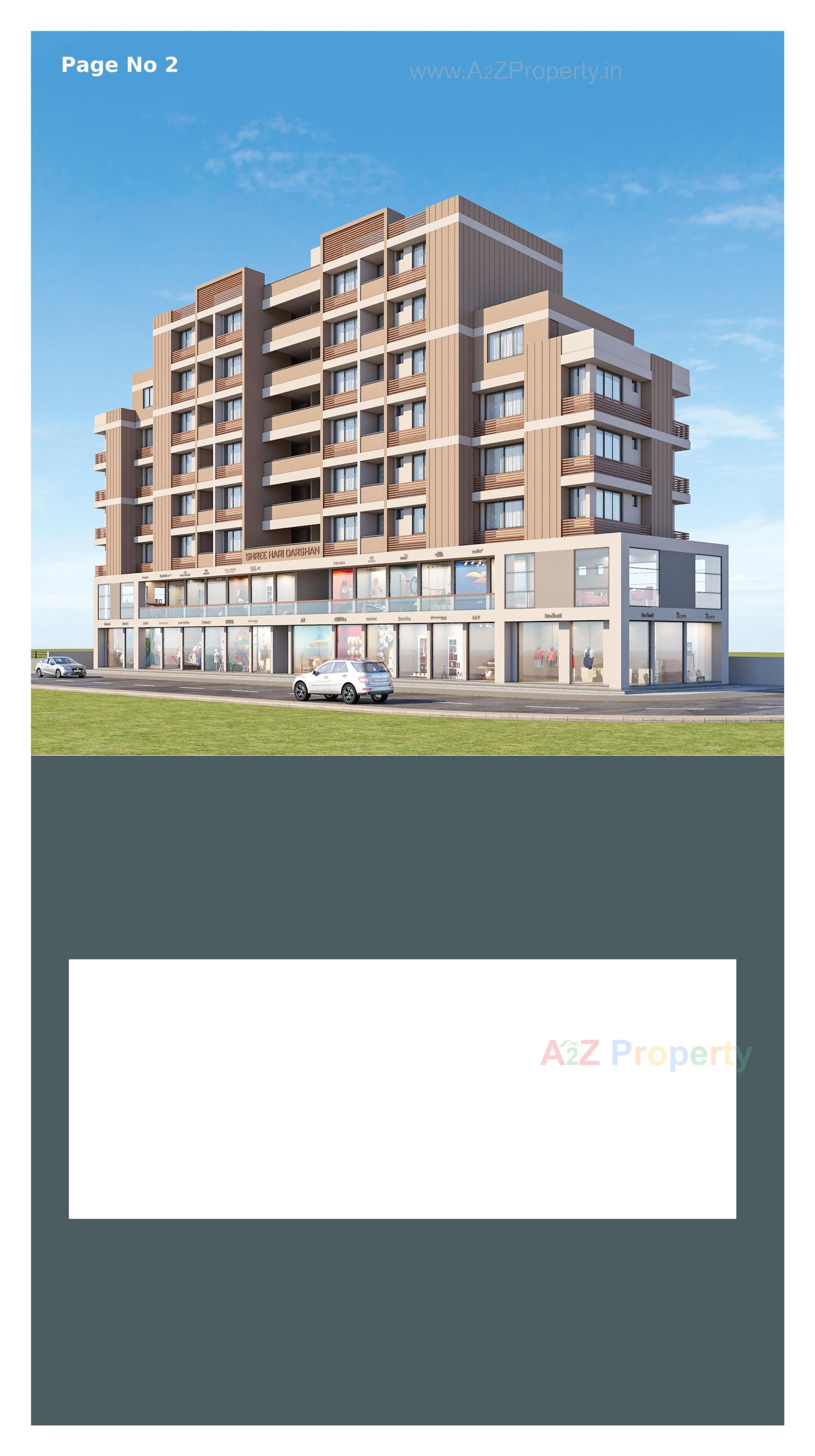 3D Elevation of real estate project Shree Hari Darshan located at Raiya, Rajkot, Gujarat