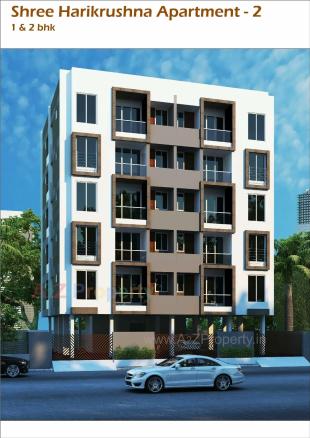 Elevation of real estate project Shree Harikrushna Apartment located at Madhapar, Rajkot, Gujarat