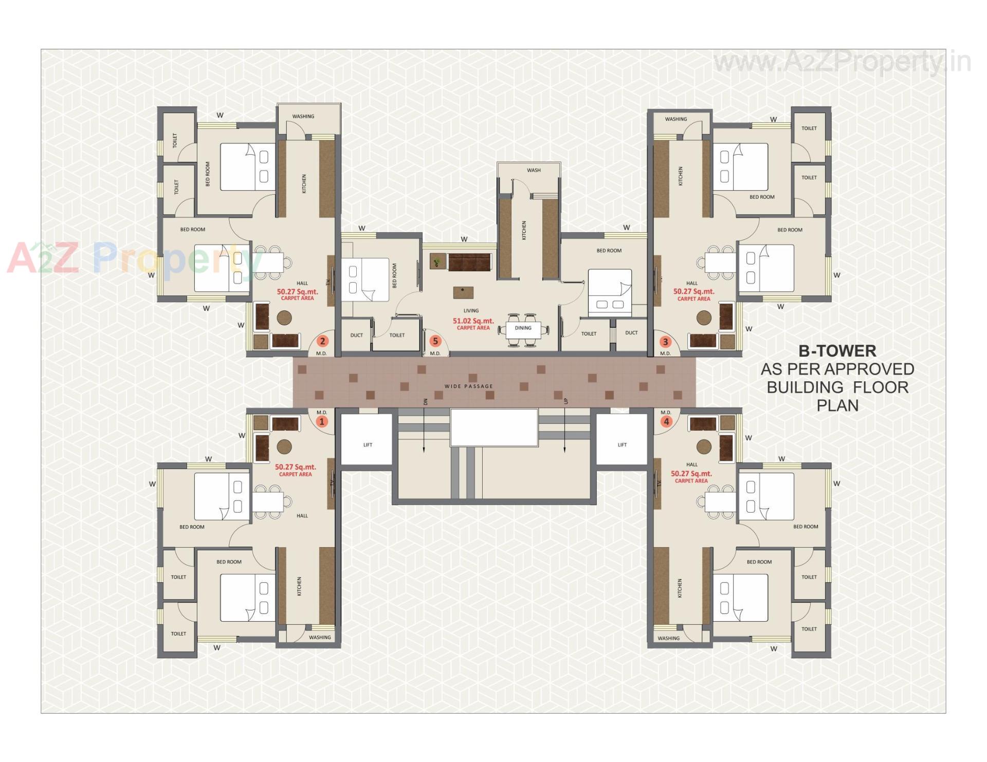 Layout of real estate project Shree Heights located at Rajkot, Rajkot, Gujarat