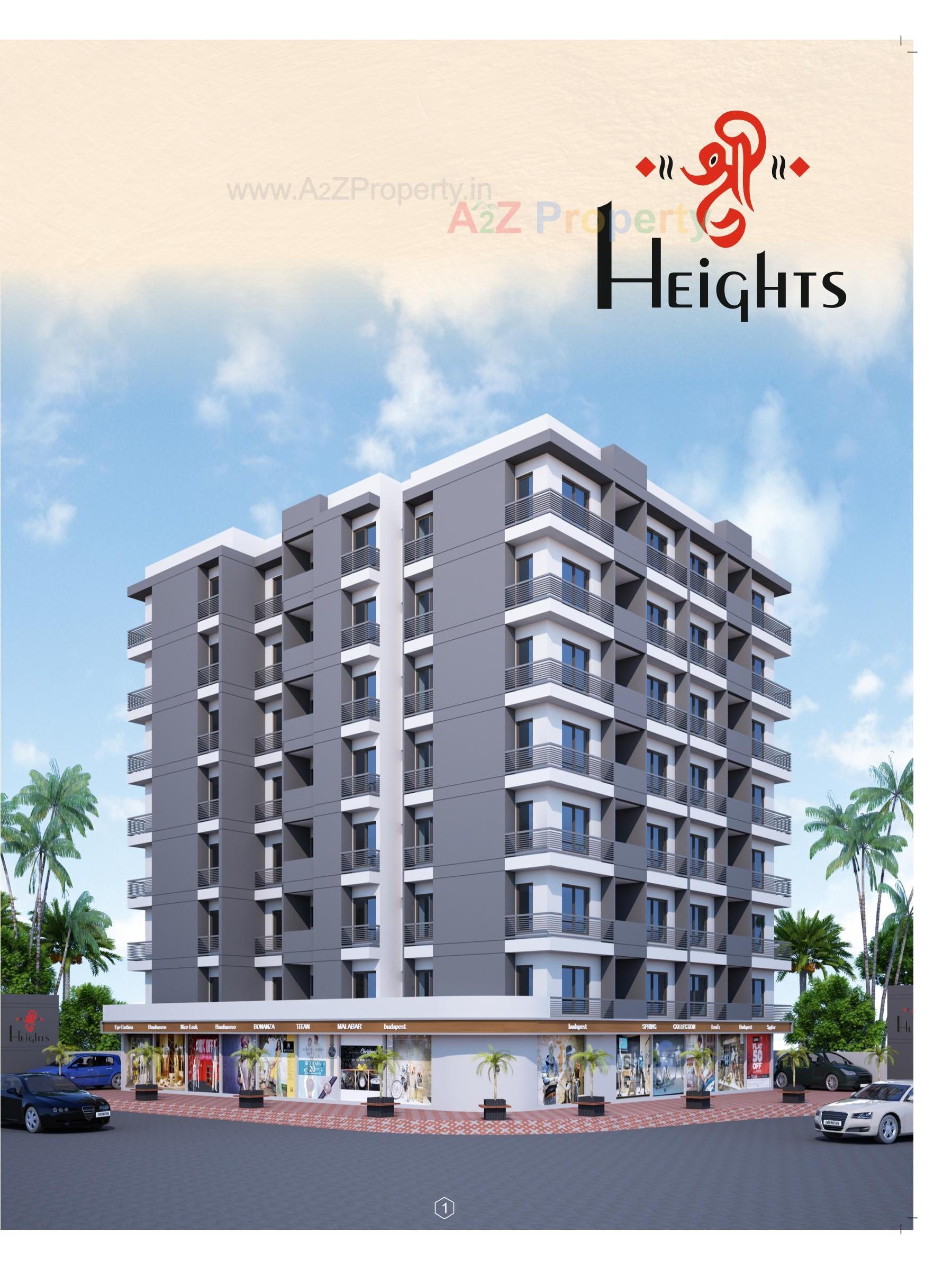3D Elevation of real estate project Shree Heights located at Kothariya, Rajkot, Gujarat