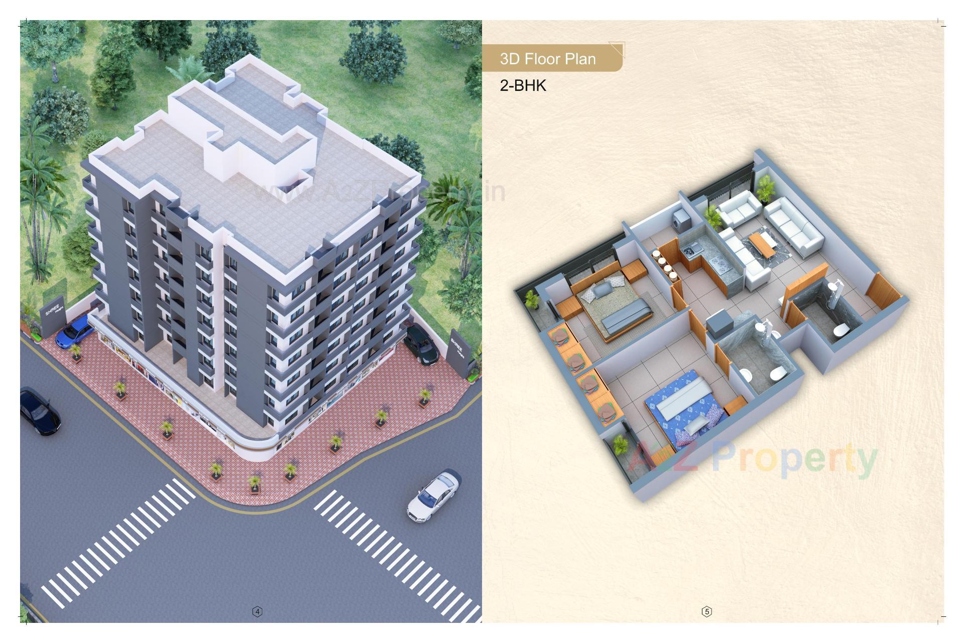 Layout of real estate project Shree Heights located at Kothariya, Rajkot, Gujarat