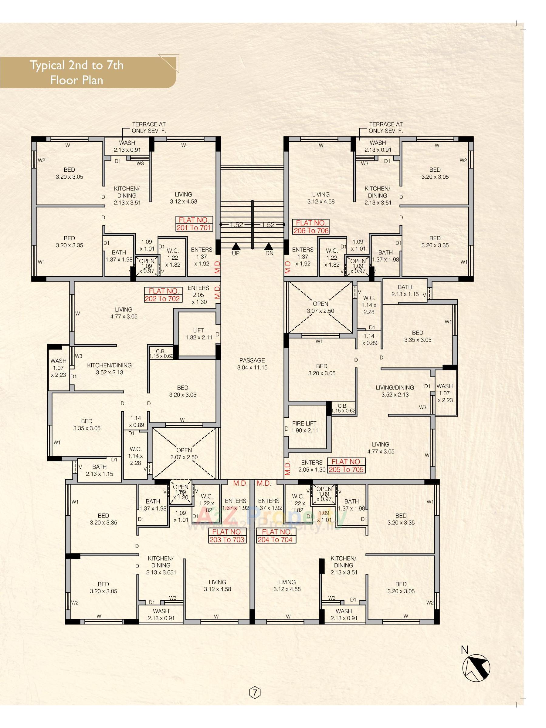 Layout of real estate project Shree Heights located at Kothariya, Rajkot, Gujarat