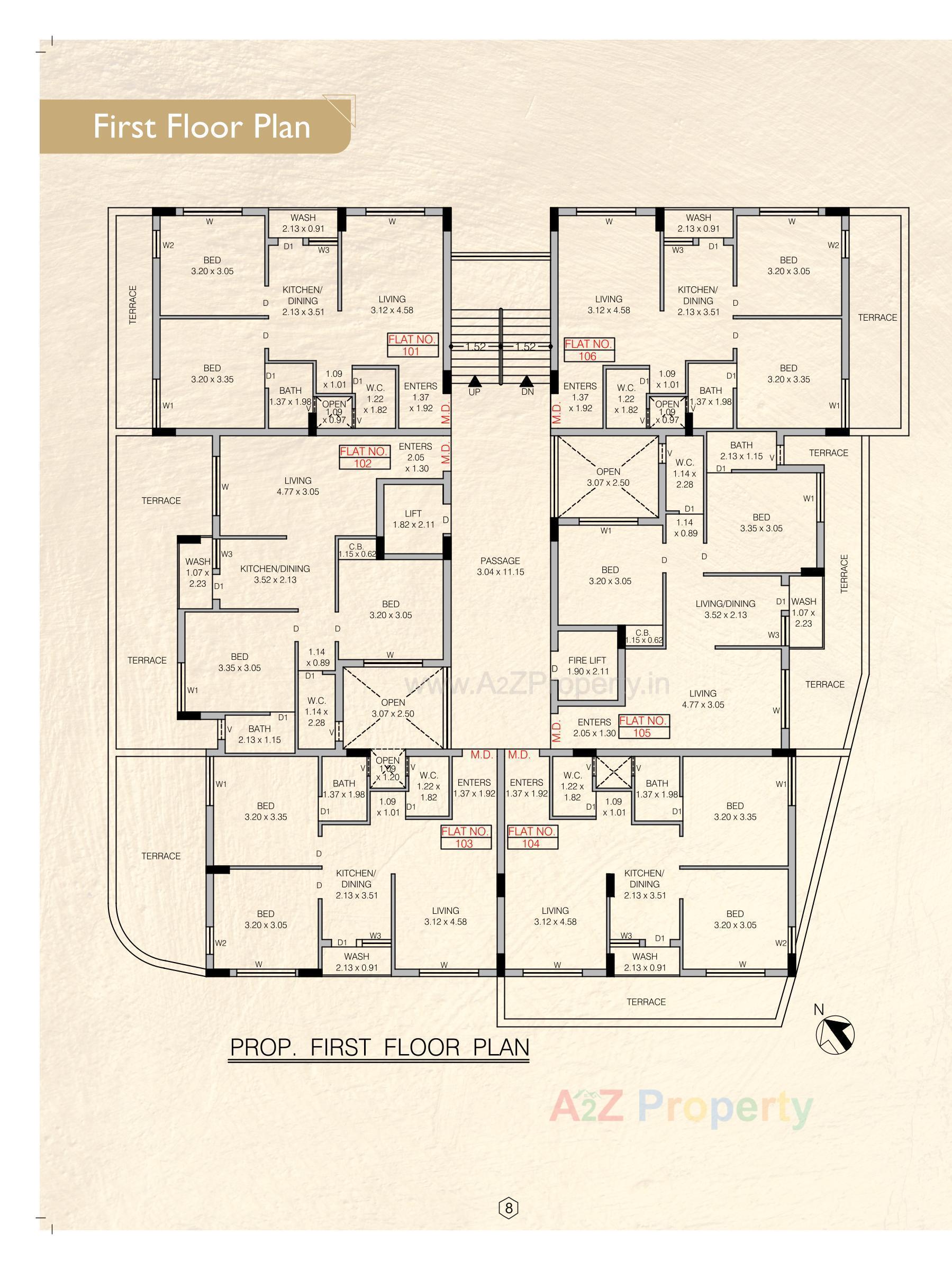 Layout of real estate project Shree Heights located at Kothariya, Rajkot, Gujarat