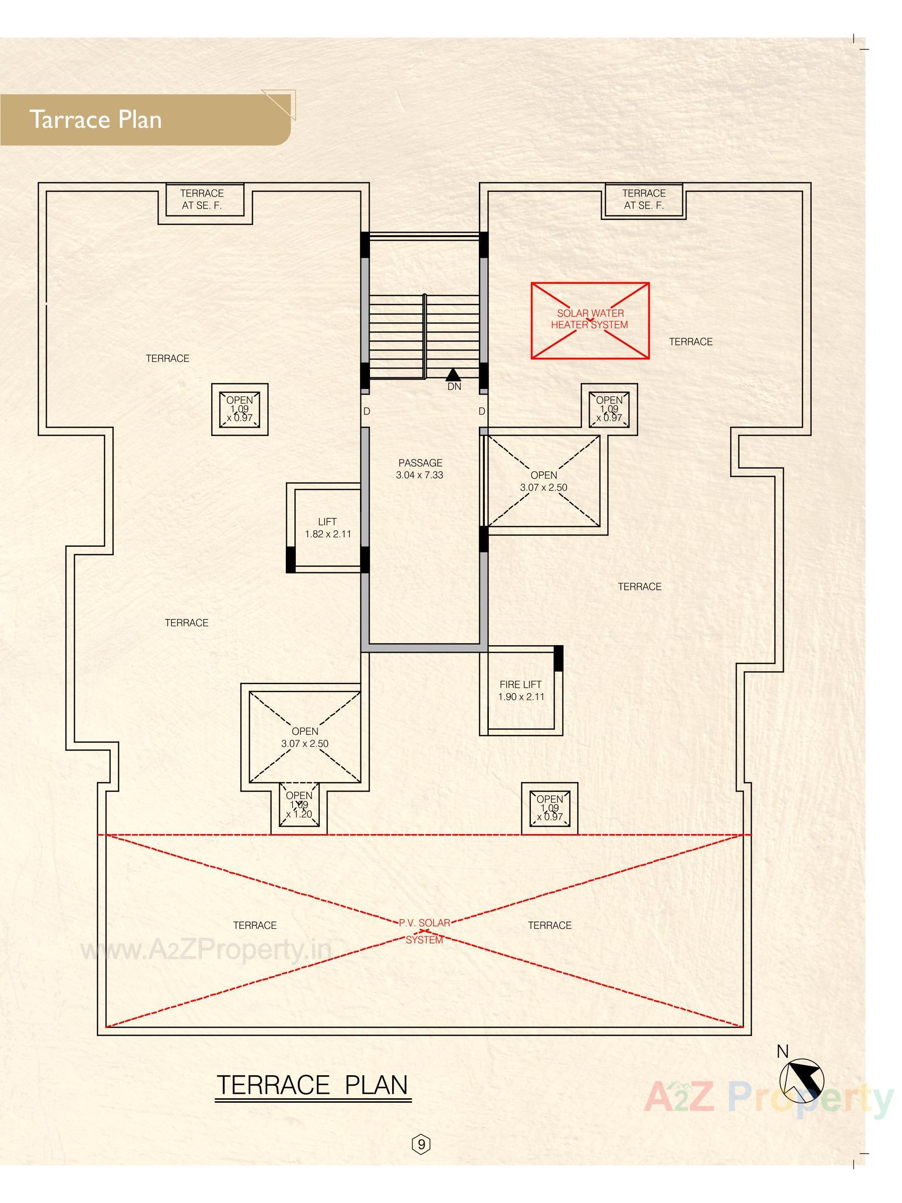 Layout of real estate project Shree Heights located at Kothariya, Rajkot, Gujarat