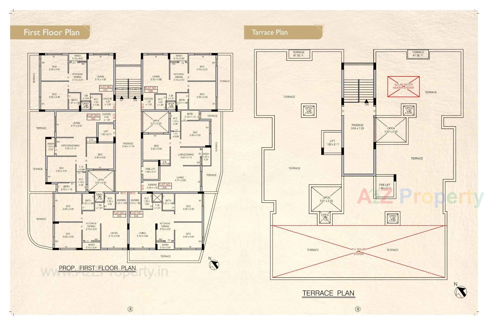 Layout of real estate project Shree Heights located at Kothariya, Rajkot, Gujarat