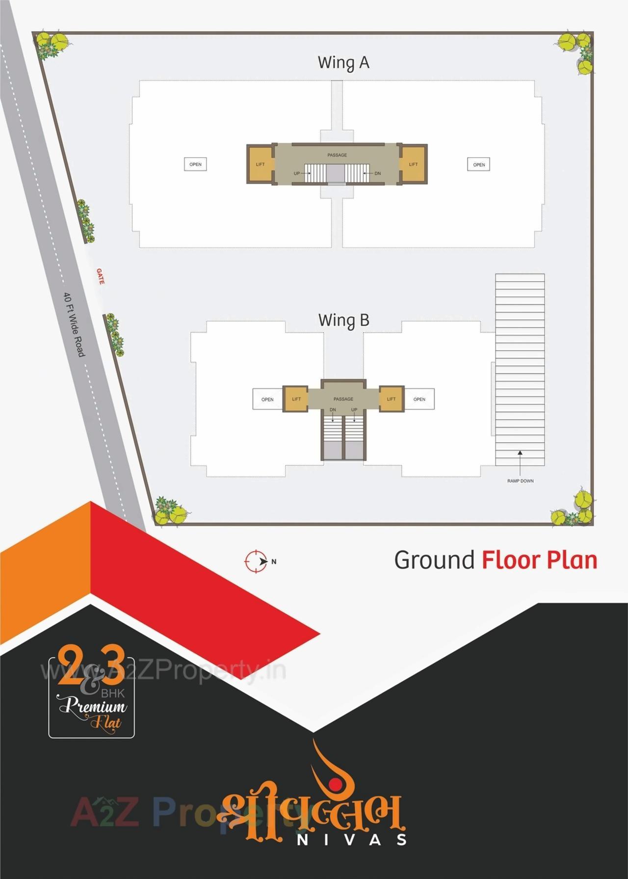 Layout of real estate project Shree Vallabh Nivas located at Rajkot, Rajkot, Gujarat
