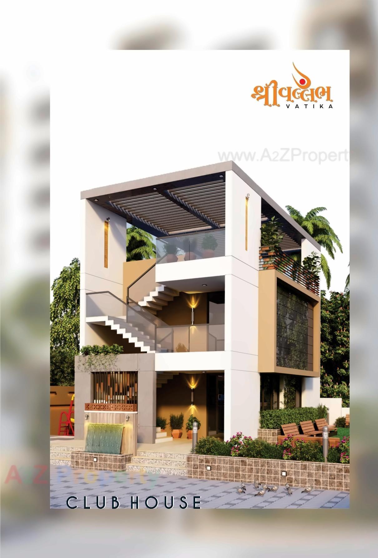 3D Elevation of real estate project Shree Vallabh Vatika located at Mavdi, Rajkot, Gujarat