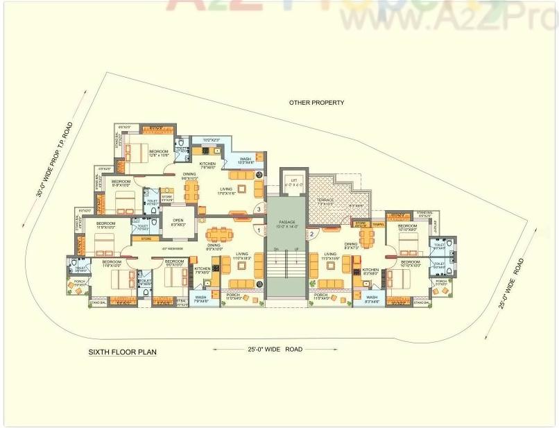 Layout of real estate project Shreeji located at Kothariya, Rajkot, Gujarat