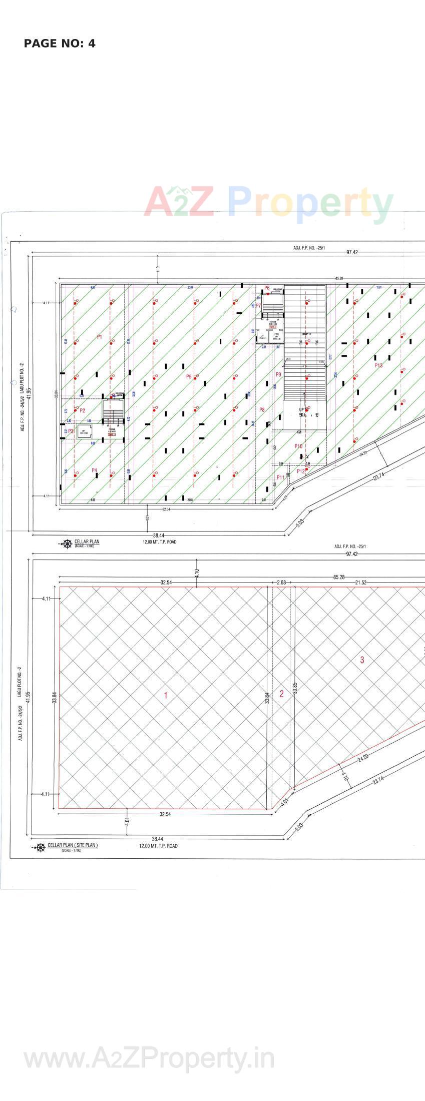 Layout of real estate project Shreeji Avenue located at Rajkot, Rajkot, Gujarat