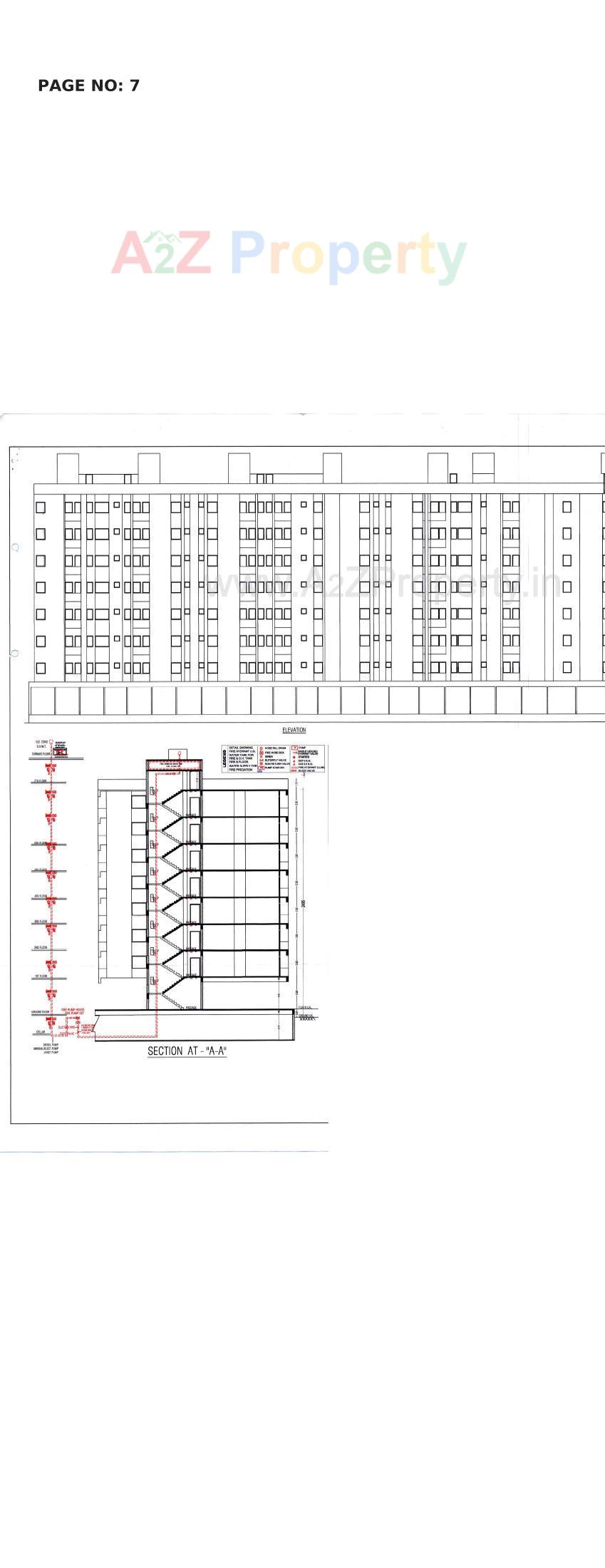 Layout of real estate project Shreeji Avenue located at Rajkot, Rajkot, Gujarat
