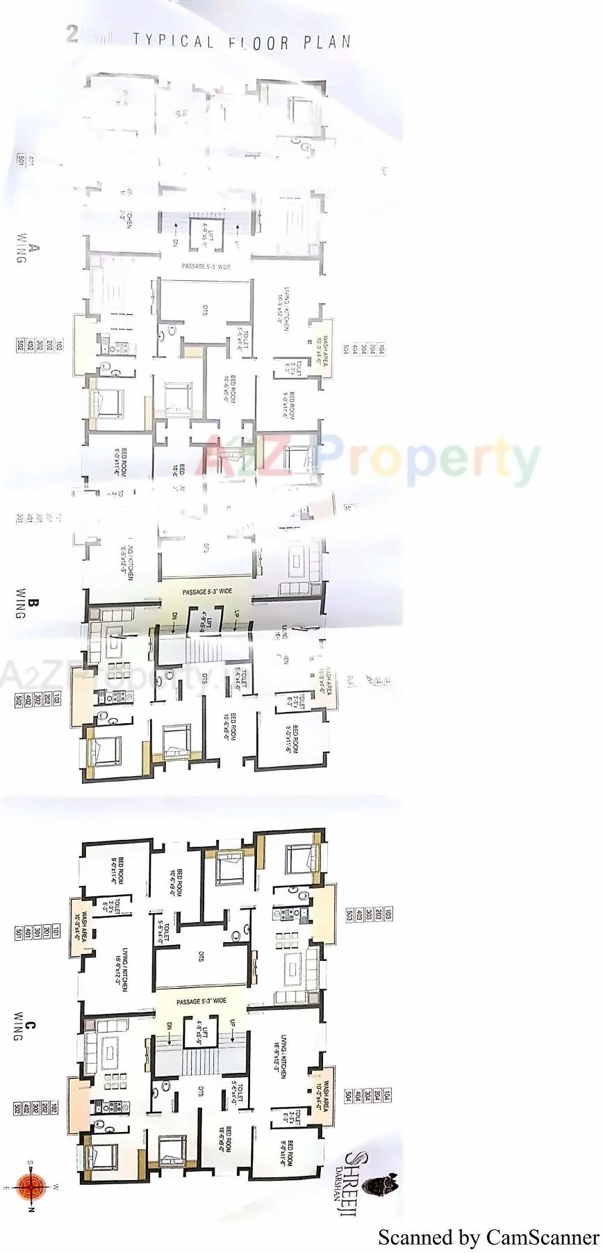 Layout of real estate project Shreeji Darshan located at Madhapar, Rajkot, Gujarat