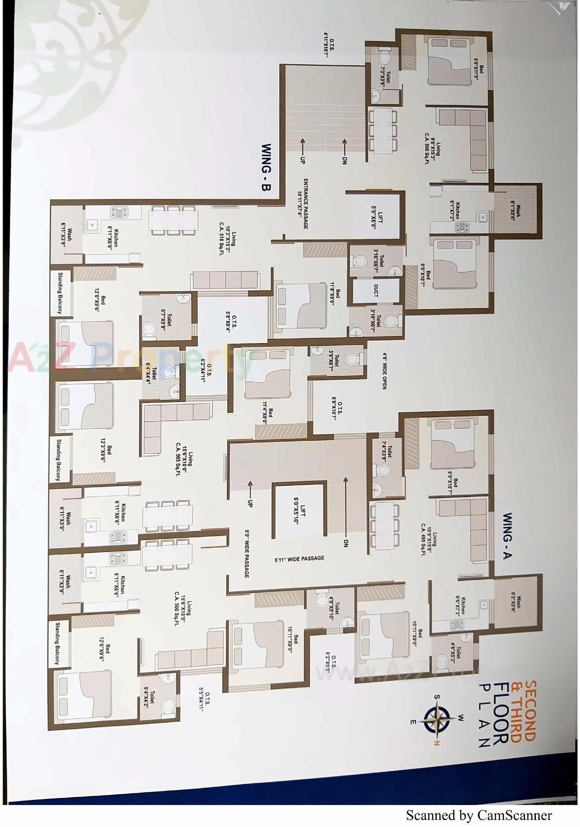 Layout of real estate project Shreeji Darshan located at Rajkot, Rajkot, Gujarat