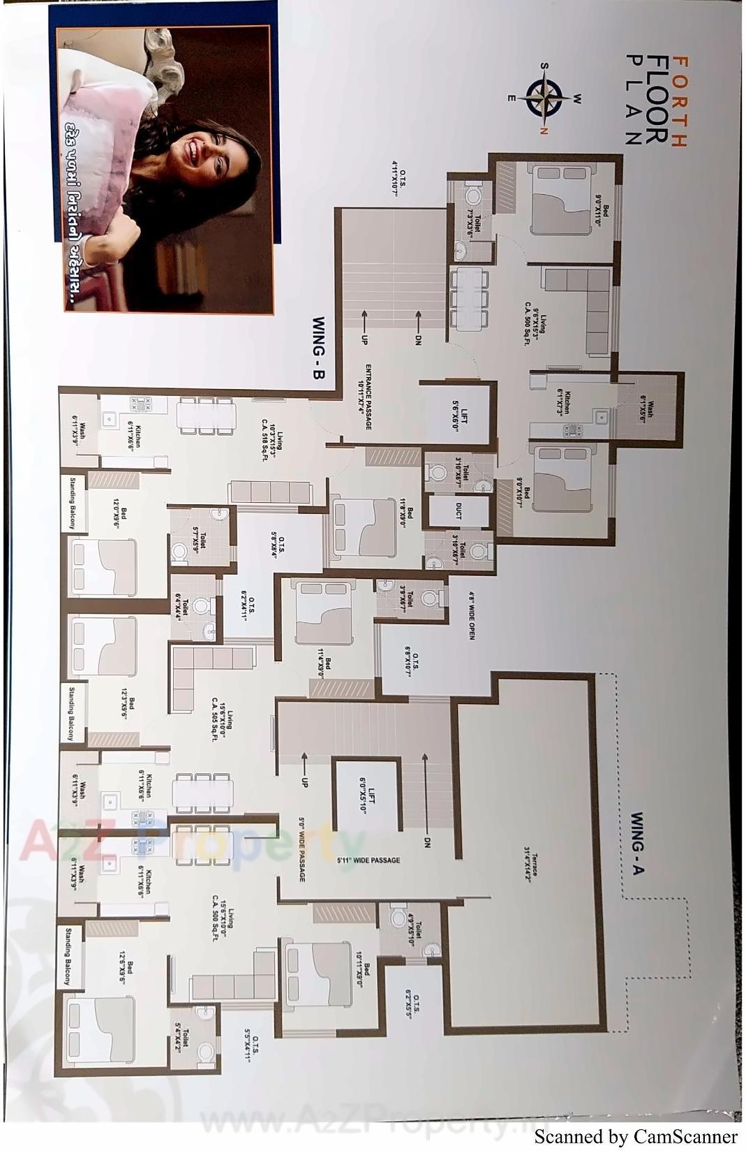 Layout of real estate project Shreeji Darshan located at Rajkot, Rajkot, Gujarat