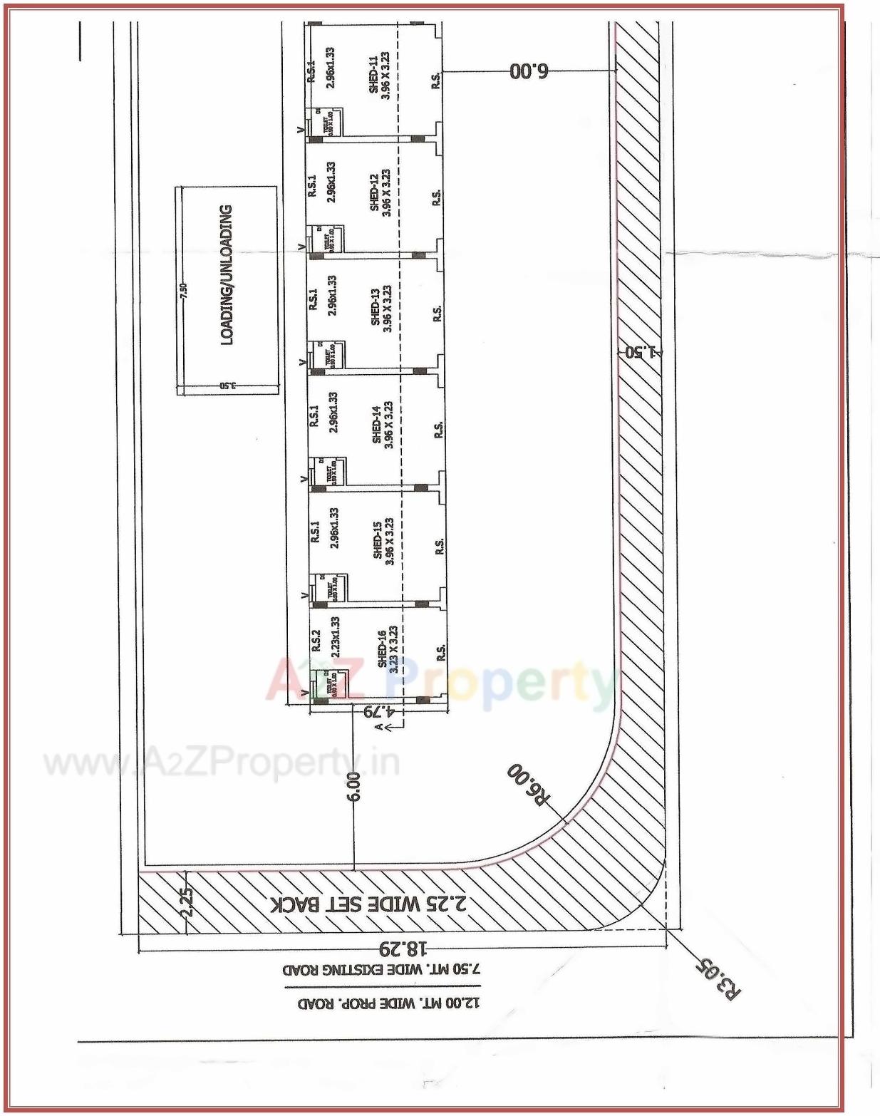 Layout of real estate project Shreeji Estate located at Kotharia, Rajkot, Gujarat