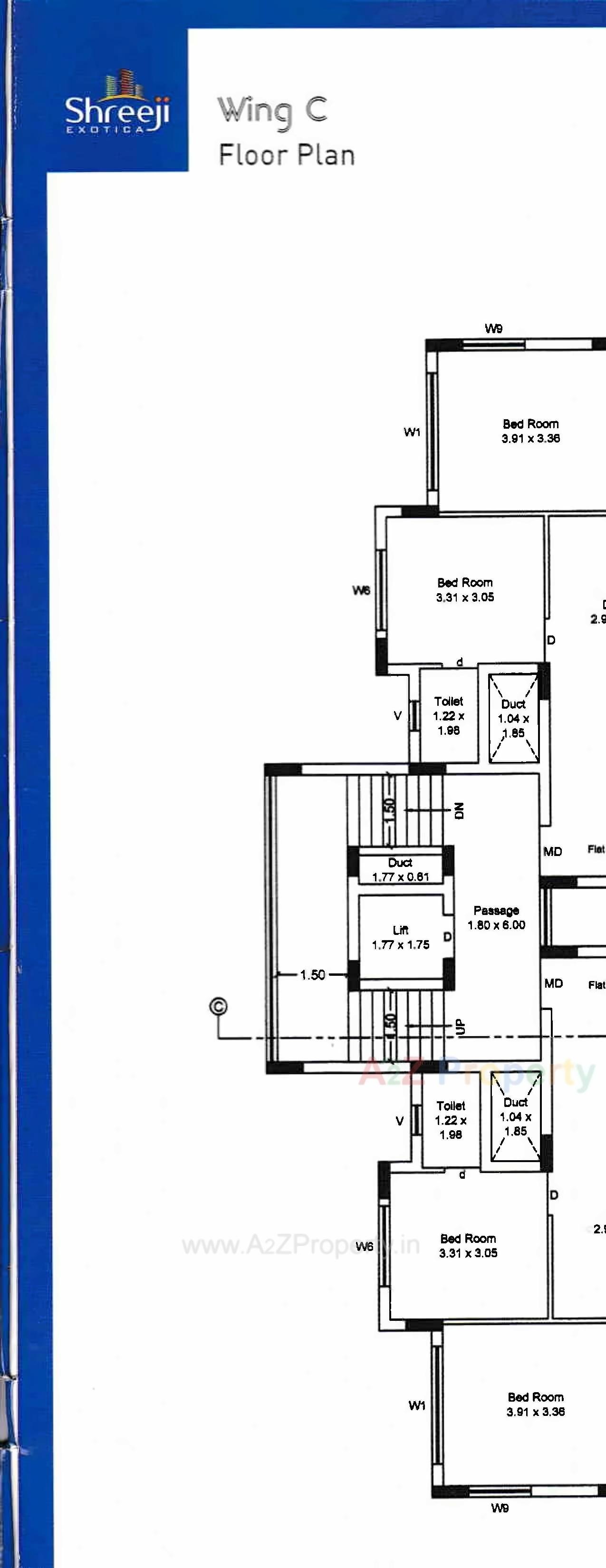Layout of real estate project Shreeji Exotica located at Mavdi, Rajkot, Gujarat