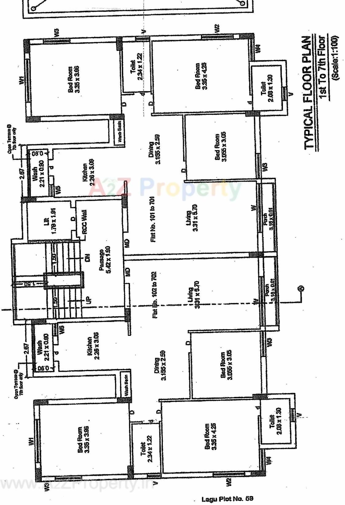 Layout of real estate project Shreeji Height located at Mavdi, Rajkot, Gujarat