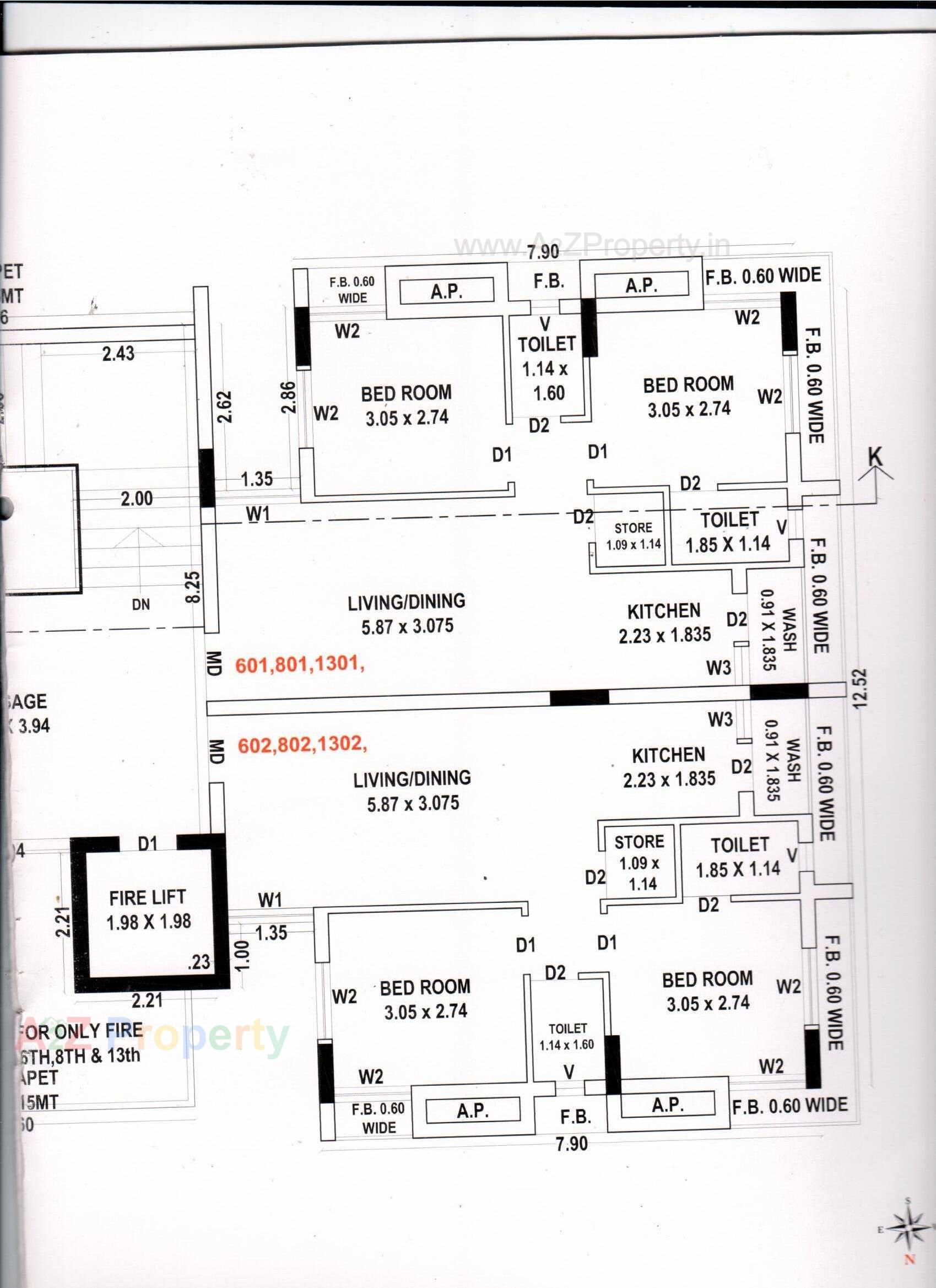Layout of real estate project Shreeji Heights located at Kangashiyali, Rajkot, Gujarat