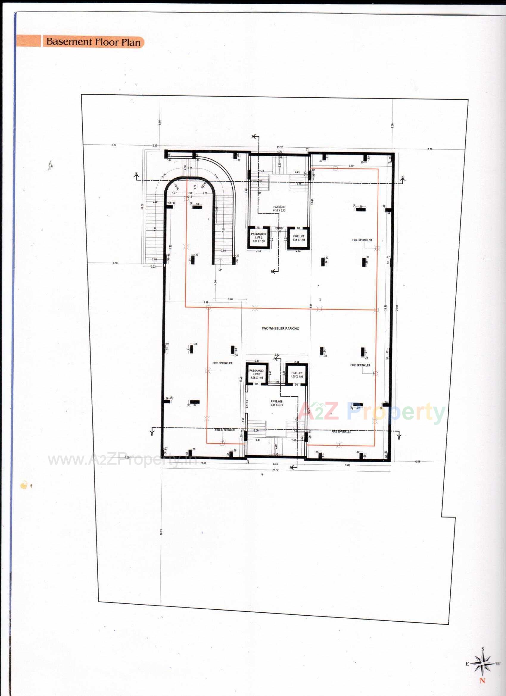 Layout of real estate project Shreeji Heights located at Kangashiyali, Rajkot, Gujarat