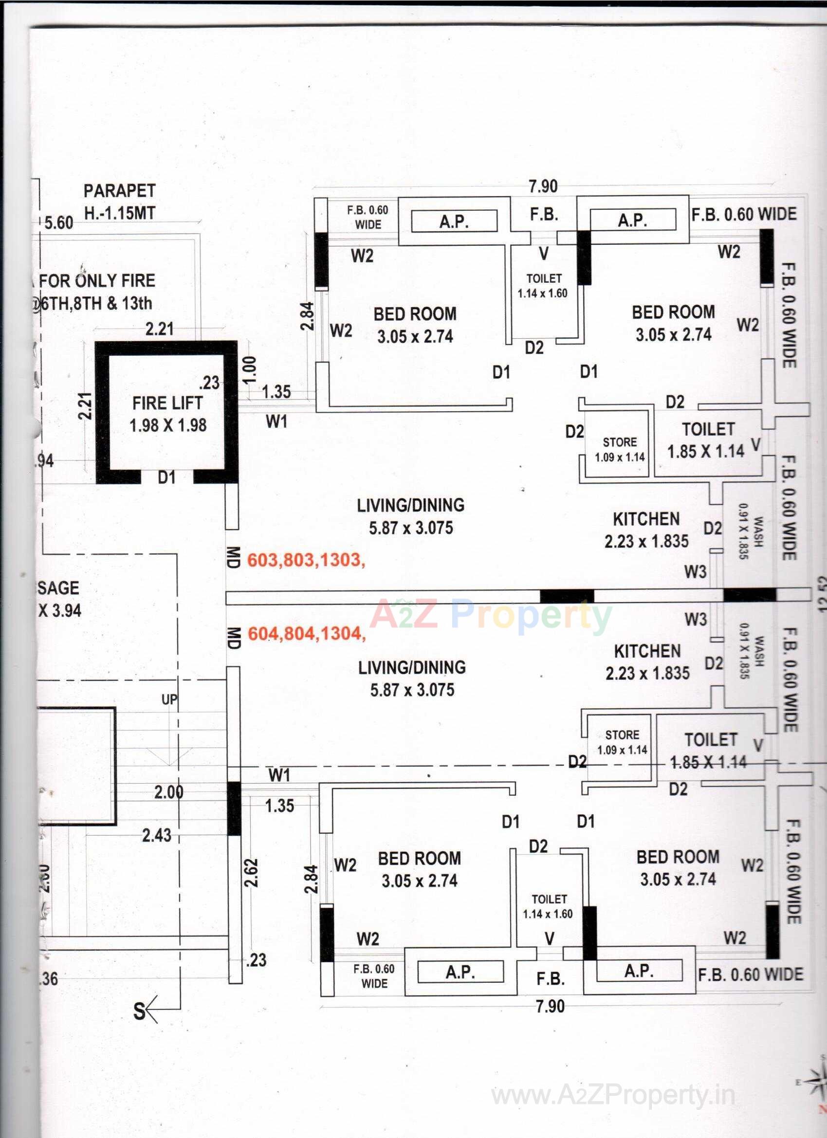Layout of real estate project Shreeji Heights located at Kangashiyali, Rajkot, Gujarat