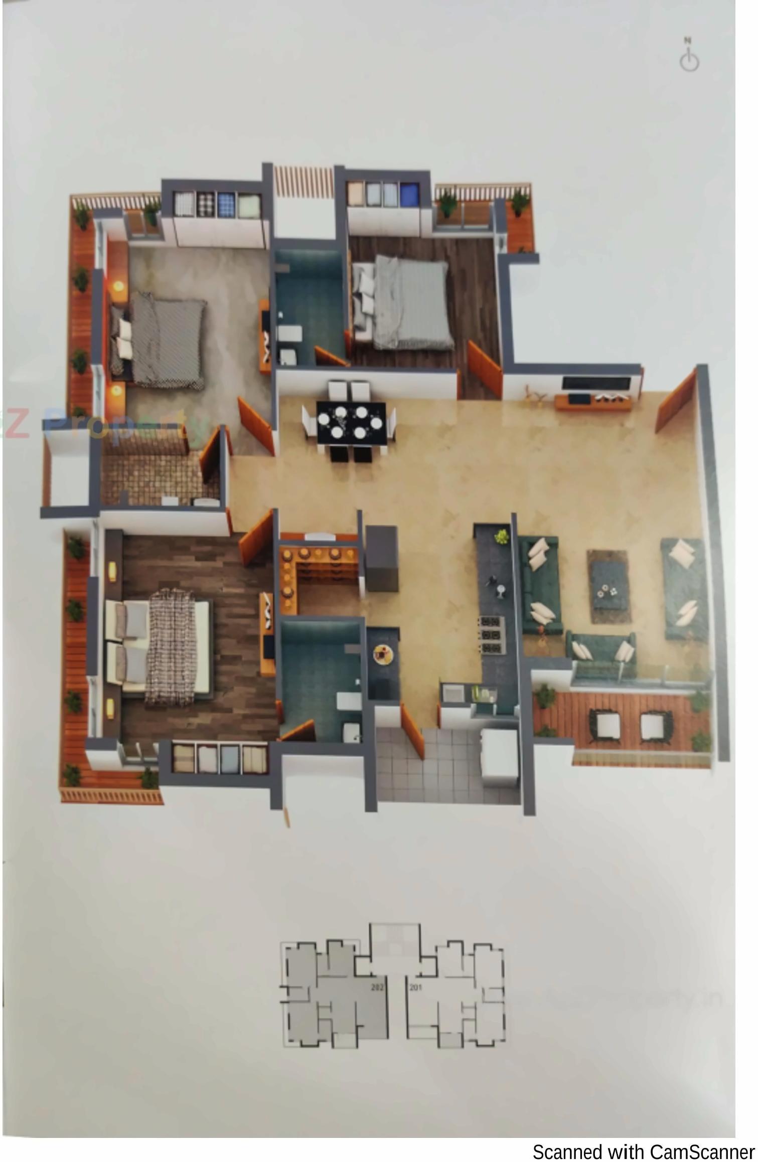 Layout of real estate project Shreeji Heights located at Mavdi, Rajkot, Gujarat
