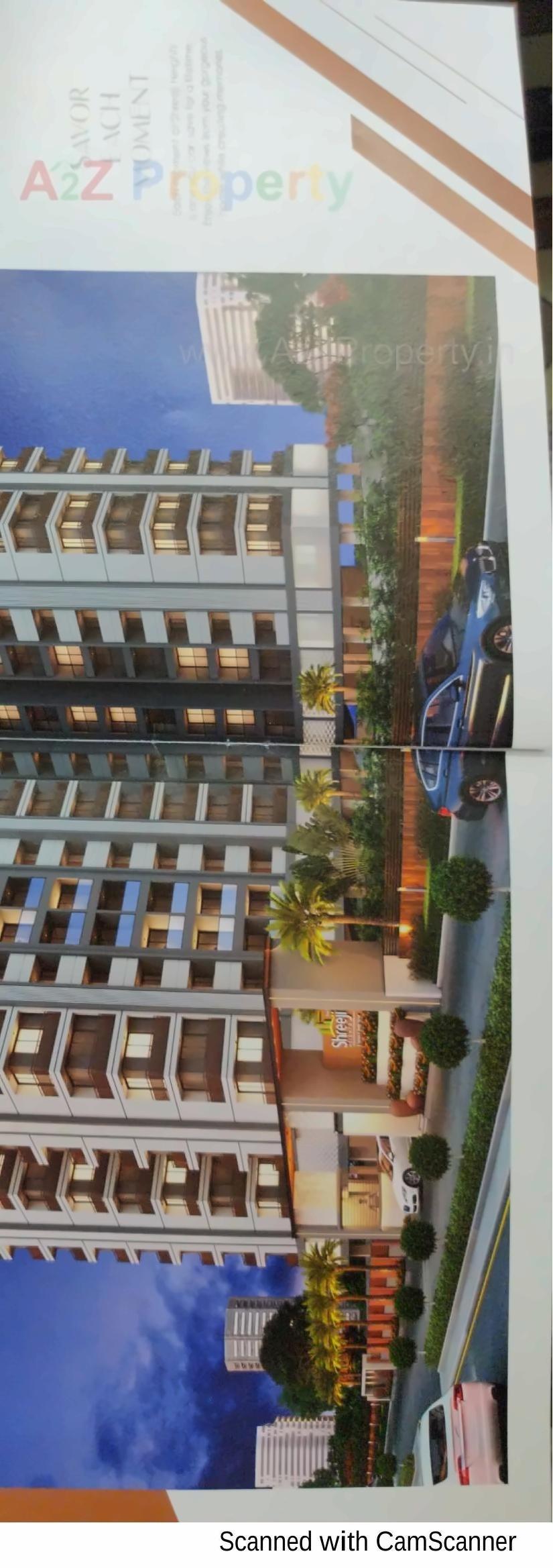 3D Elevation of real estate project Shreeji Heights located at Mavdi, Rajkot, Gujarat