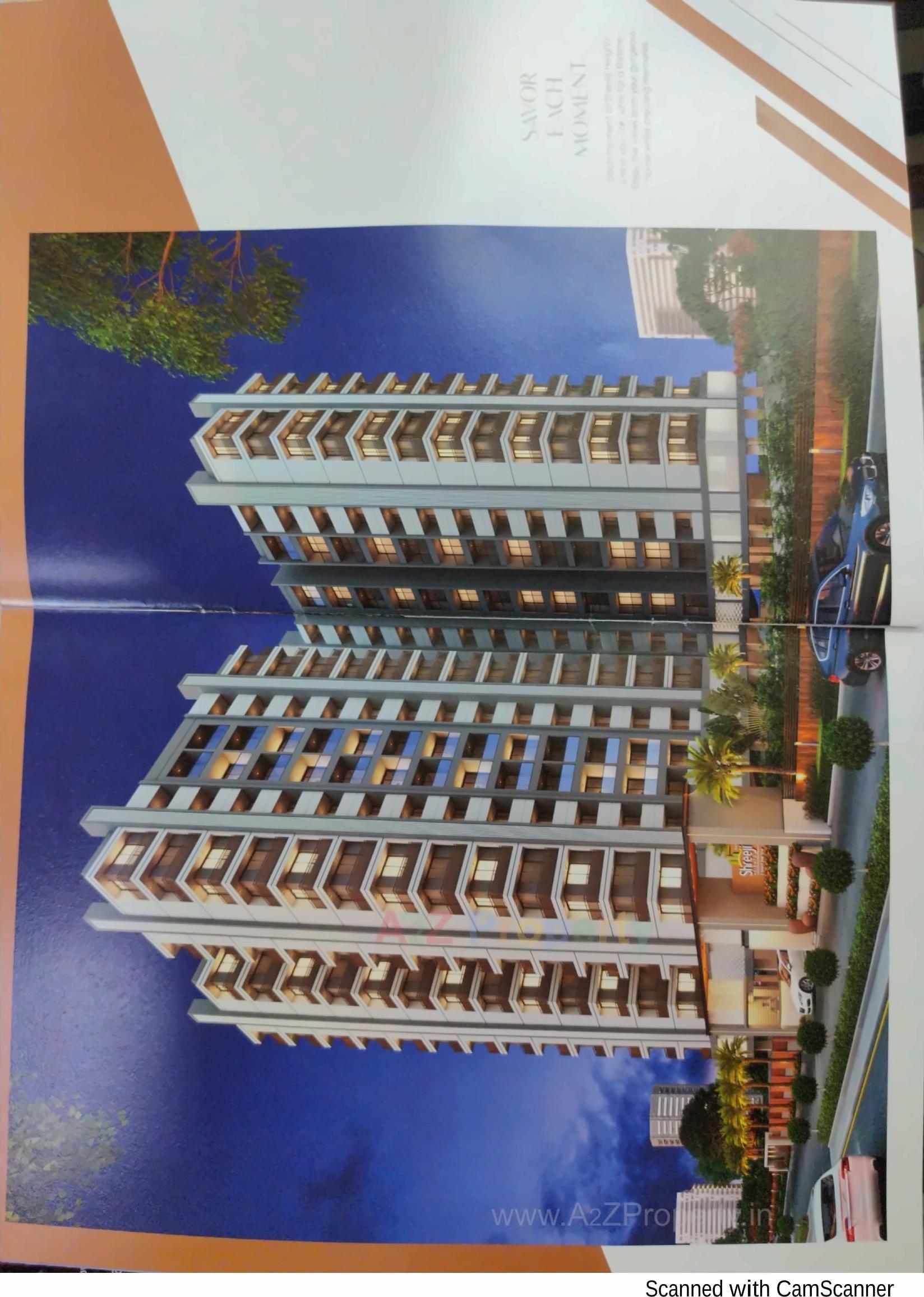 3D Elevation of real estate project Shreeji Heights located at Mavdi, Rajkot, Gujarat