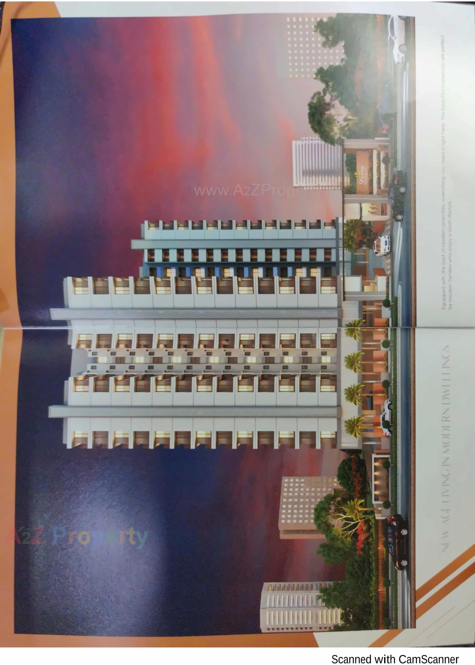 3D Elevation of real estate project Shreeji Heights located at Mavdi, Rajkot, Gujarat