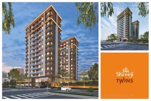 Elevation of real estate project Shreeji Twins located at Mavdi, Rajkot, Gujarat