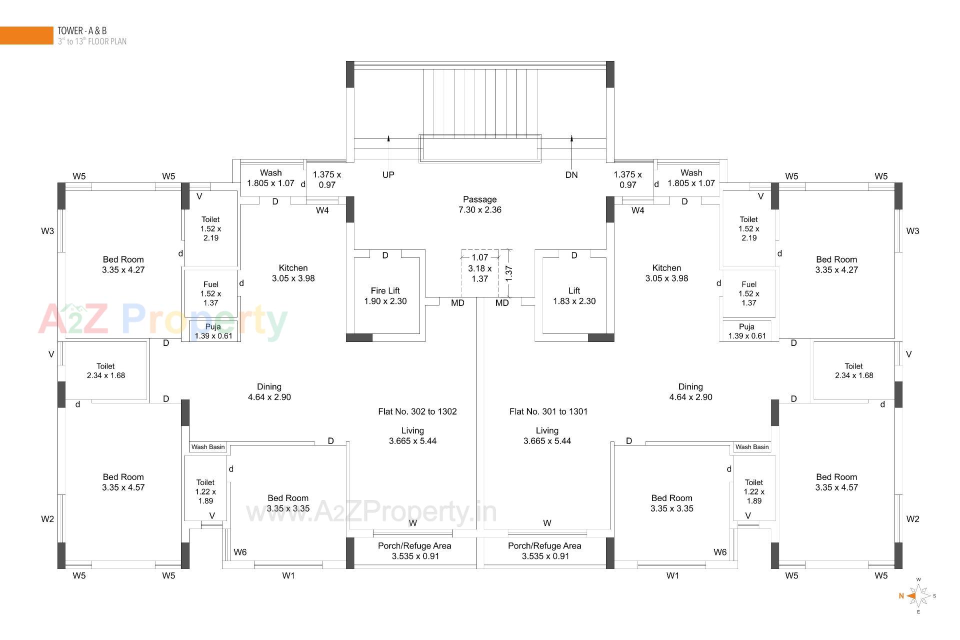 Layout of real estate project Shreeji Twins located at Mavdi, Rajkot, Gujarat