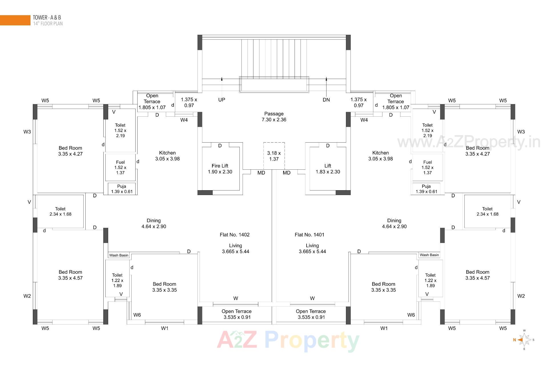 Layout of real estate project Shreeji Twins located at Mavdi, Rajkot, Gujarat